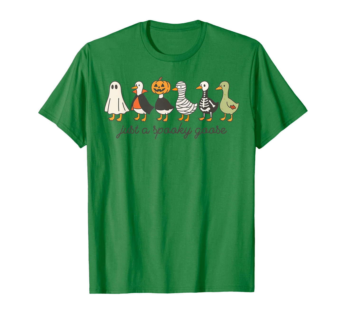 Just A Spooky Goose Halloween Silly Goose Funny Halloween T-Shirt