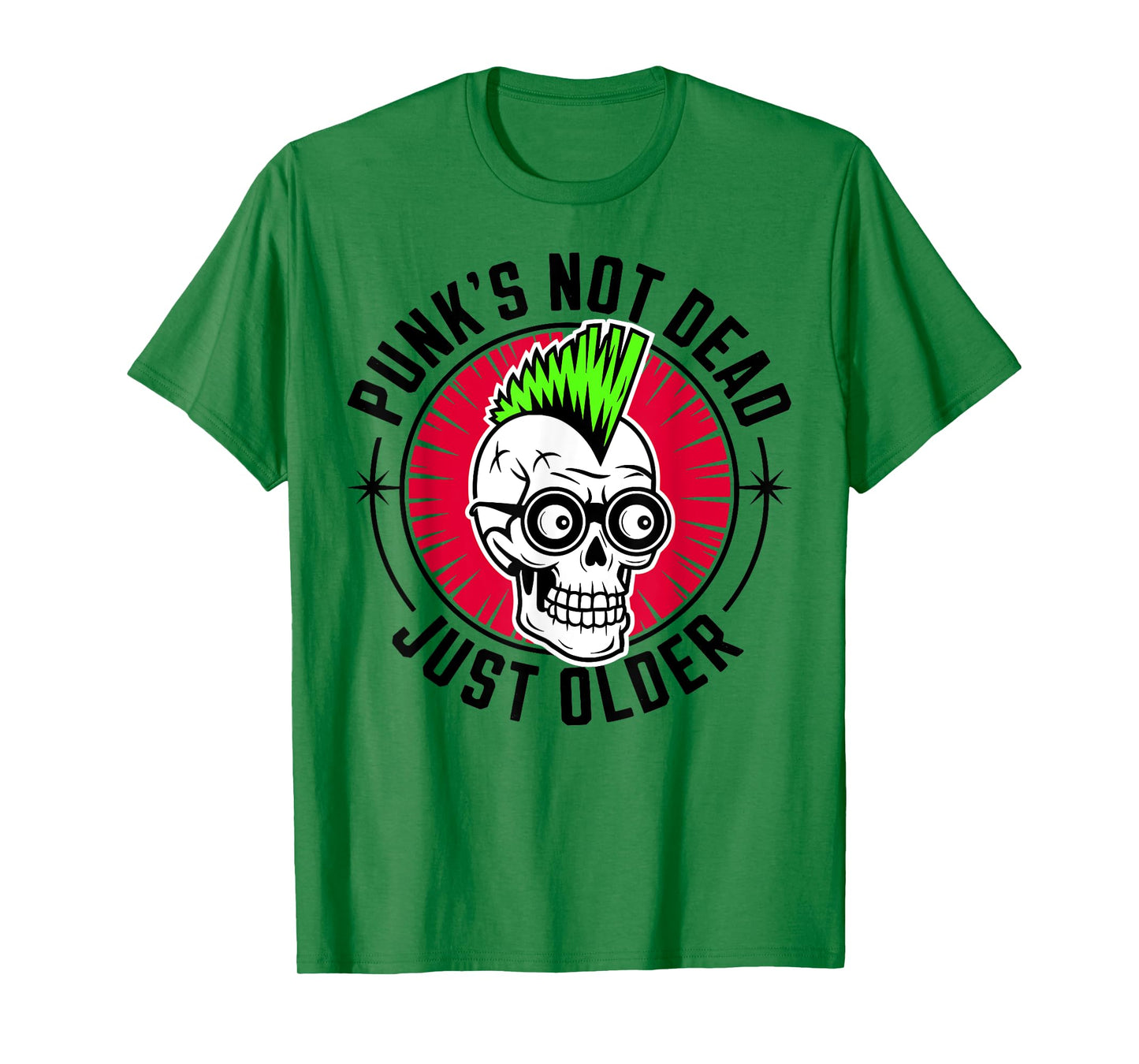 Punk's Not Dead - Just Older X Skeleton Skull Punk Punk T-Shirt