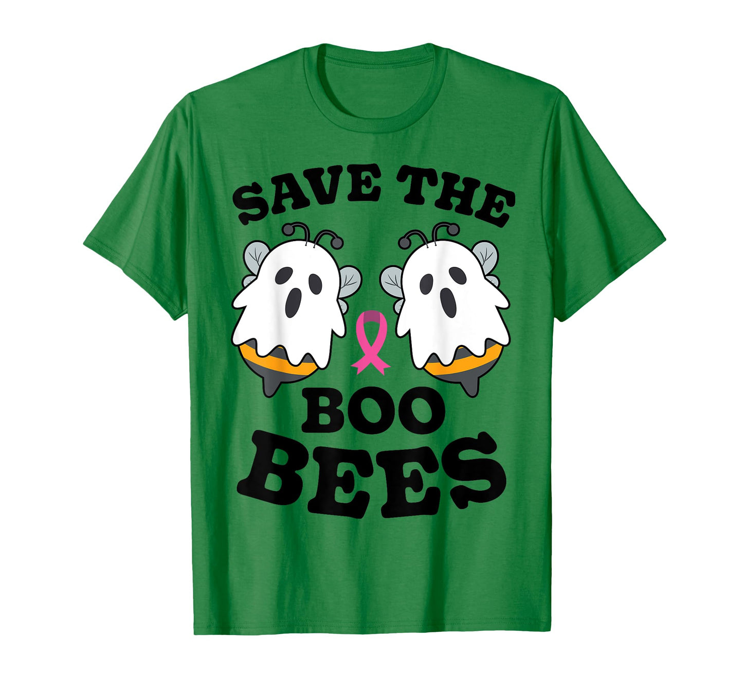 Save The Boo Bees Funny Breast Cancer Awareness Halloween T-Shirt