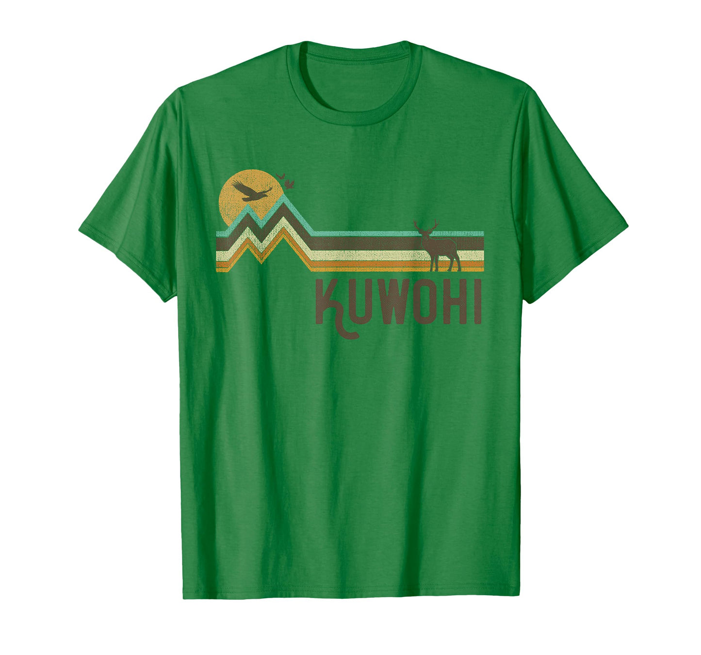 Kuwohi - Vintage Men Women 70s 80s Graphic Cool Nature T-Shirt