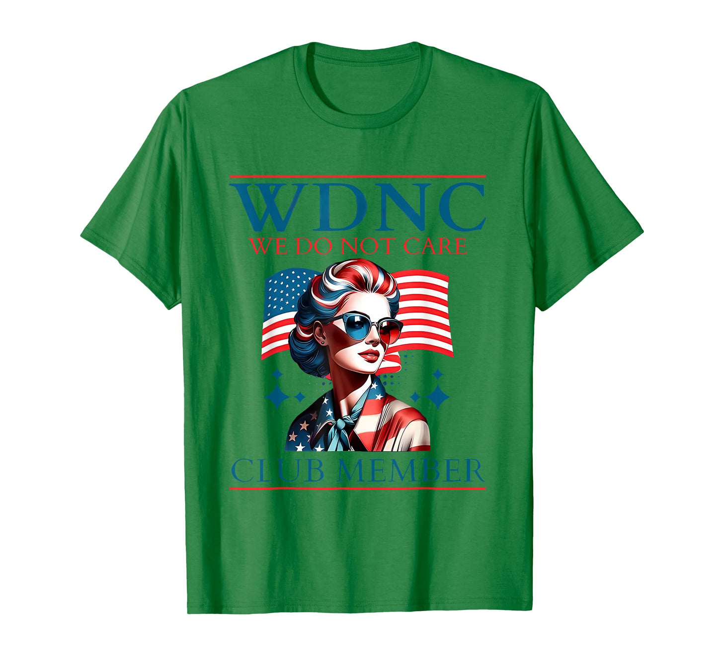 America Proud Member of WDNC We Do Not Care Club Skeleton T-Shirt
