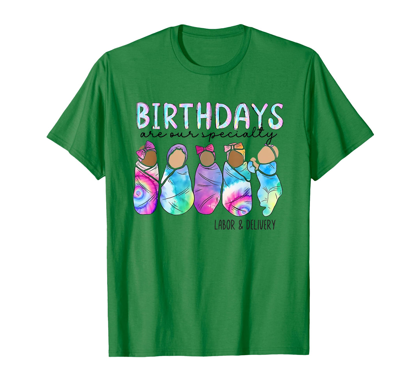 Summer Labor And Delivery Nurse Tie Dye Birthday Specialist T-Shirt for Men Women