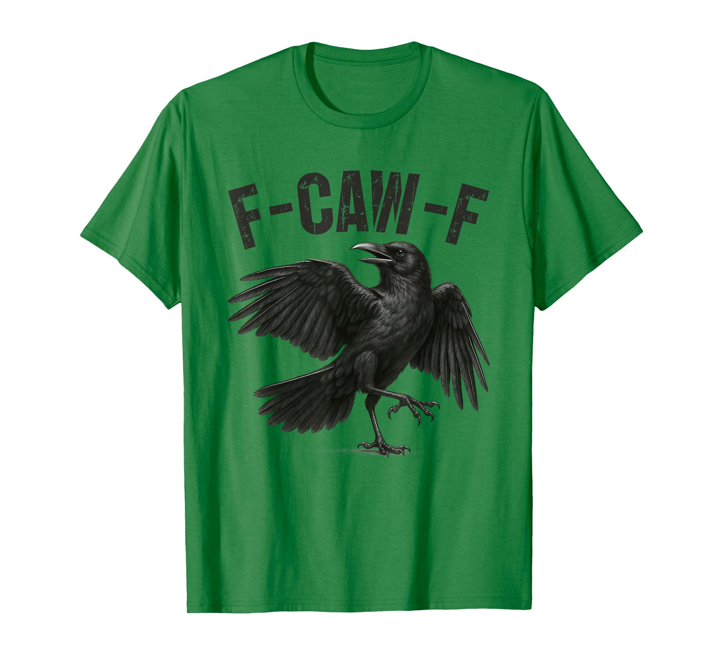 F-Caw-F Black Crow Funny Black Bird Crow Halloween Graphic T-Shirt