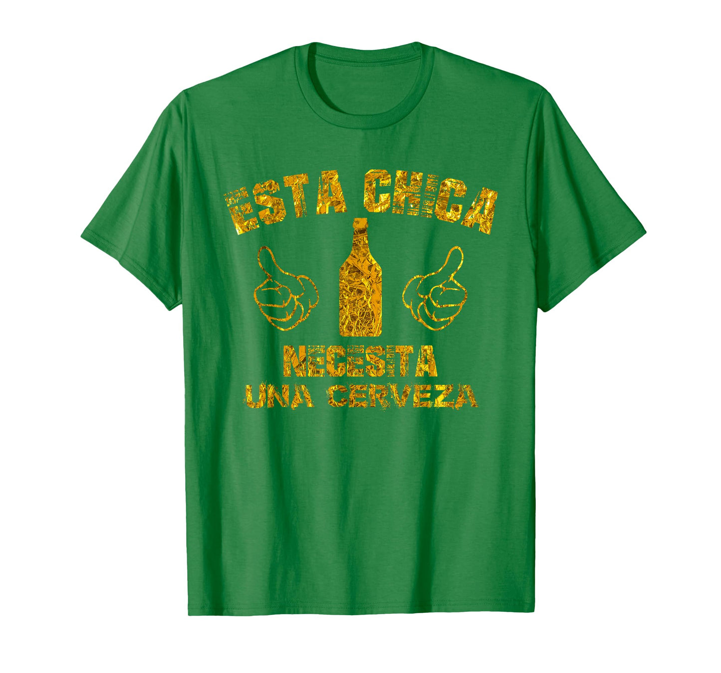 Spanish Cinco De Mayo Esta Chica Necesita Una Cerveza Shirt T-Shirt