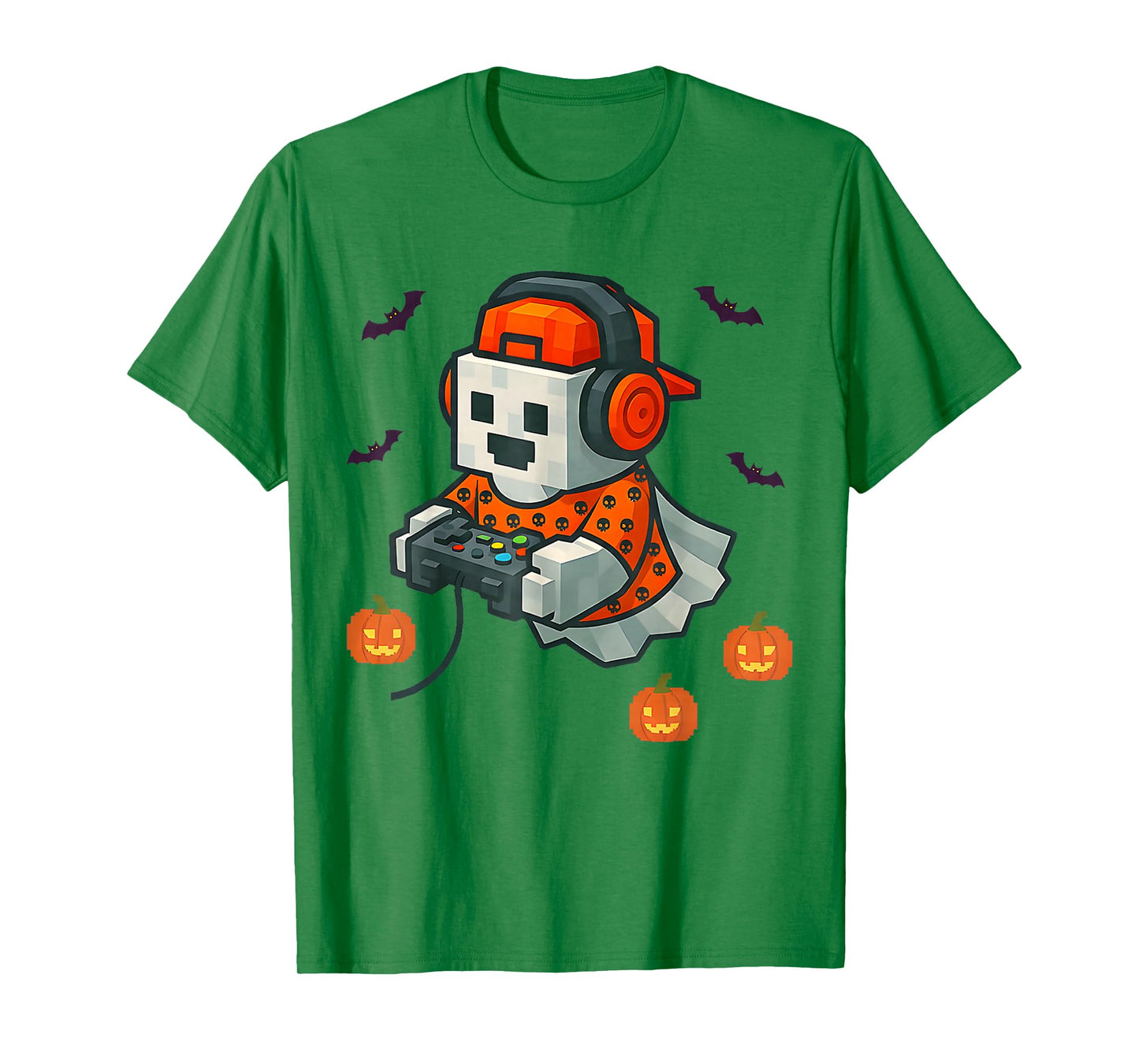 Halloween Ghost Gamer Spooky Season Video Game Controller T-Shirt