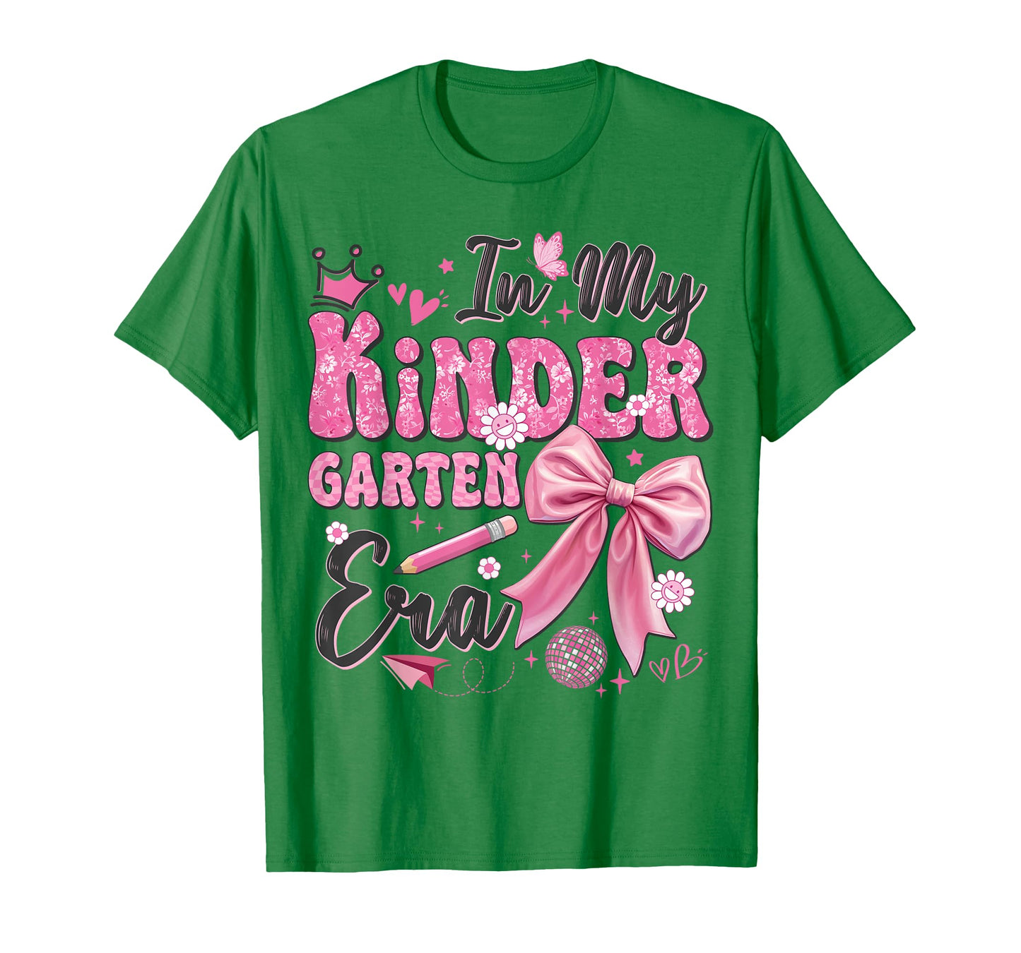 In My Kindergarten Era Coquette Back To School Teacher Girl T-Shirt