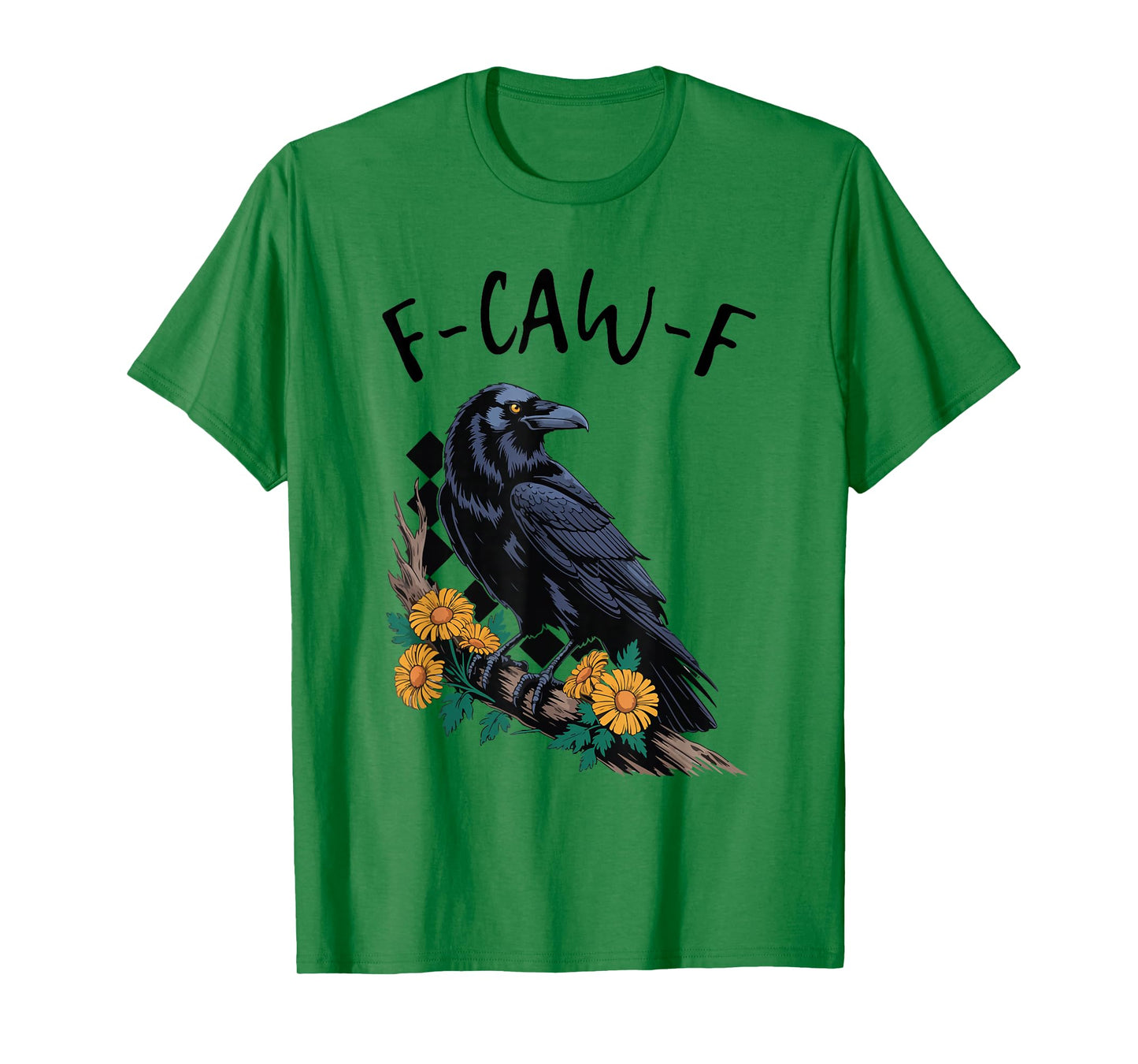 F-Caw-F Funny Halloween Quote Raven Crow Meme Graphic Design T-Shirt