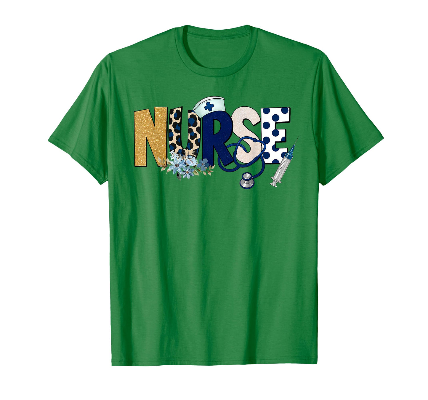 Cute Nurse Life Nursing Nurse Floral Leopard T-Shirt