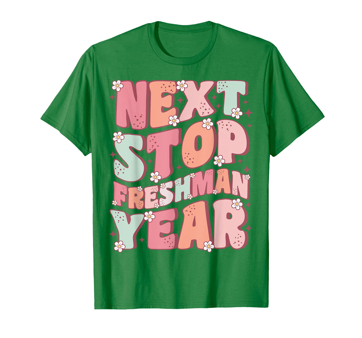 Next Stop Freshman Year Groovy Last Day of Middle School T-Shirt