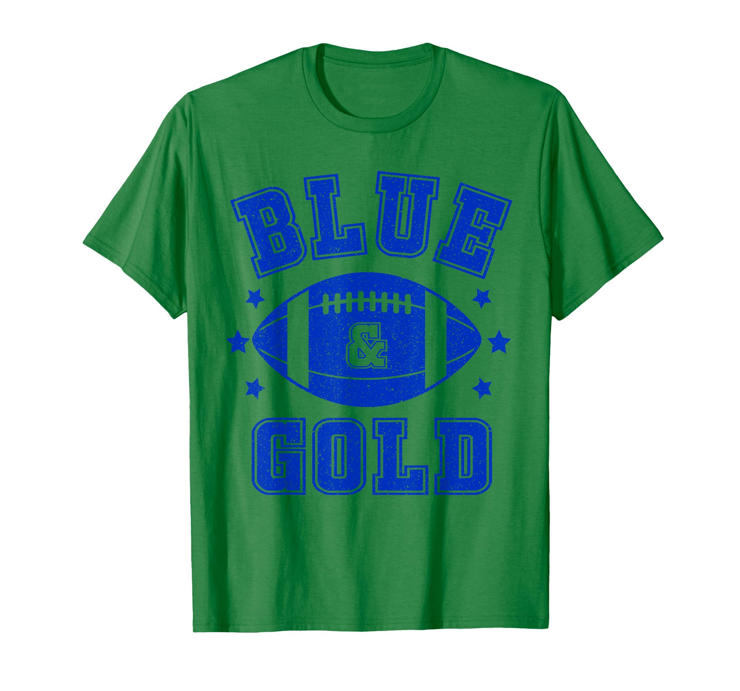 On Gameday Football We Wear Blue And Gold School Spirit T-Shirt