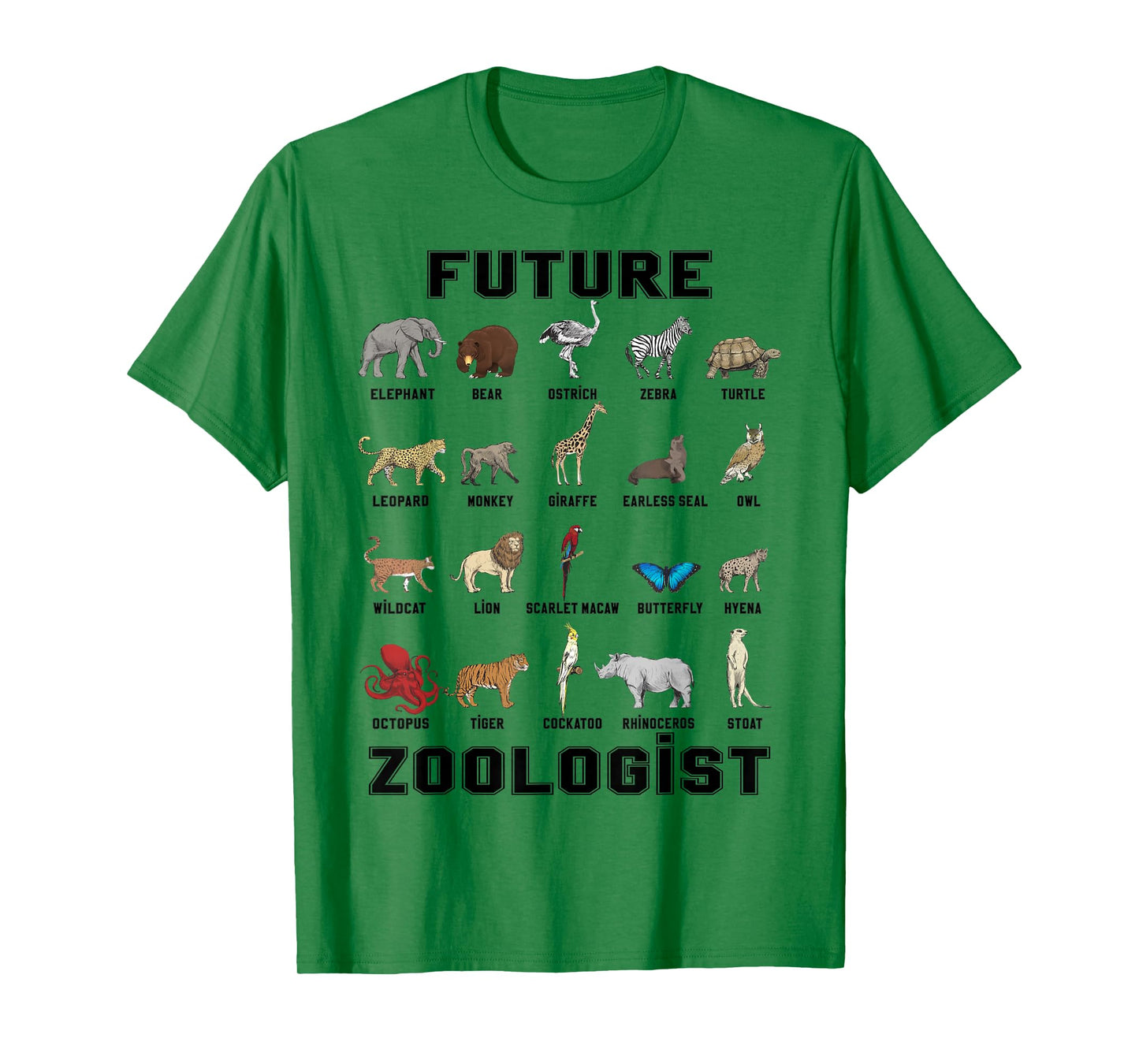 Kids Future Zoologist Funny Birthday T Shirt T-Shirt