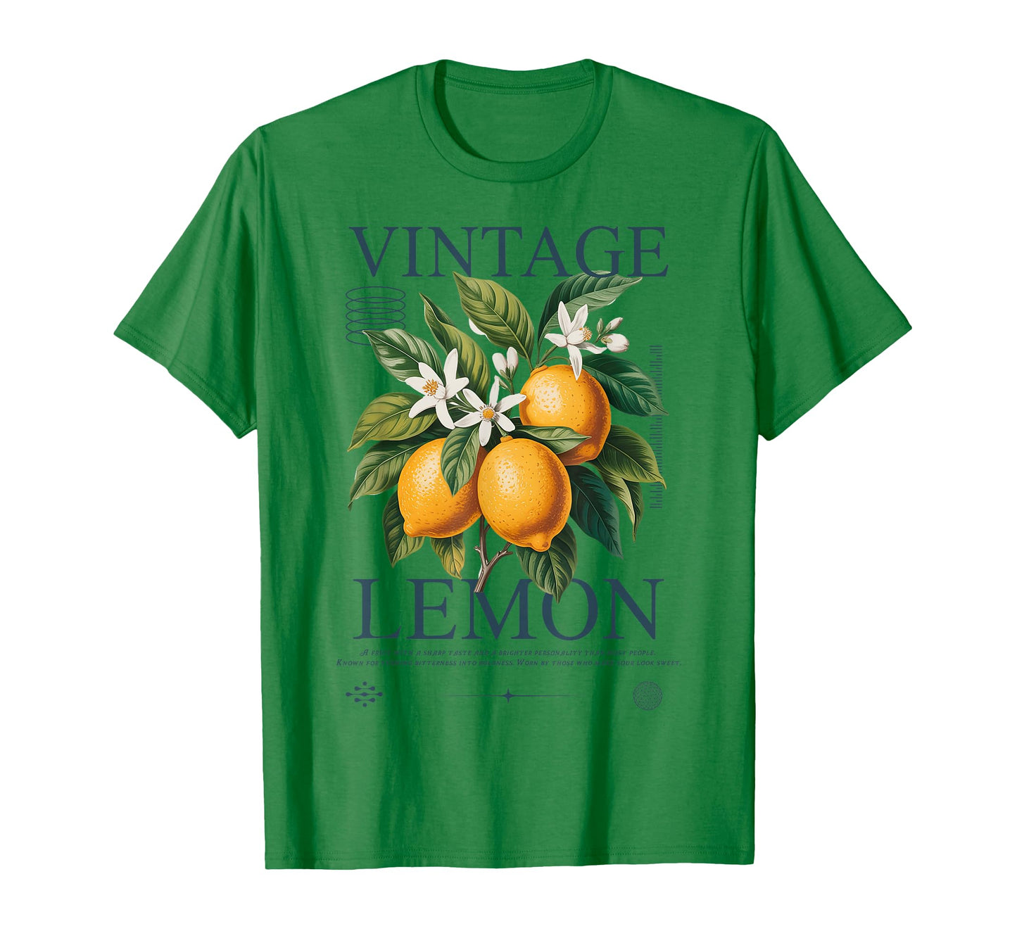 Vintage Lemon Fruit Citrus Botanical retro aesthetic T-Shirt