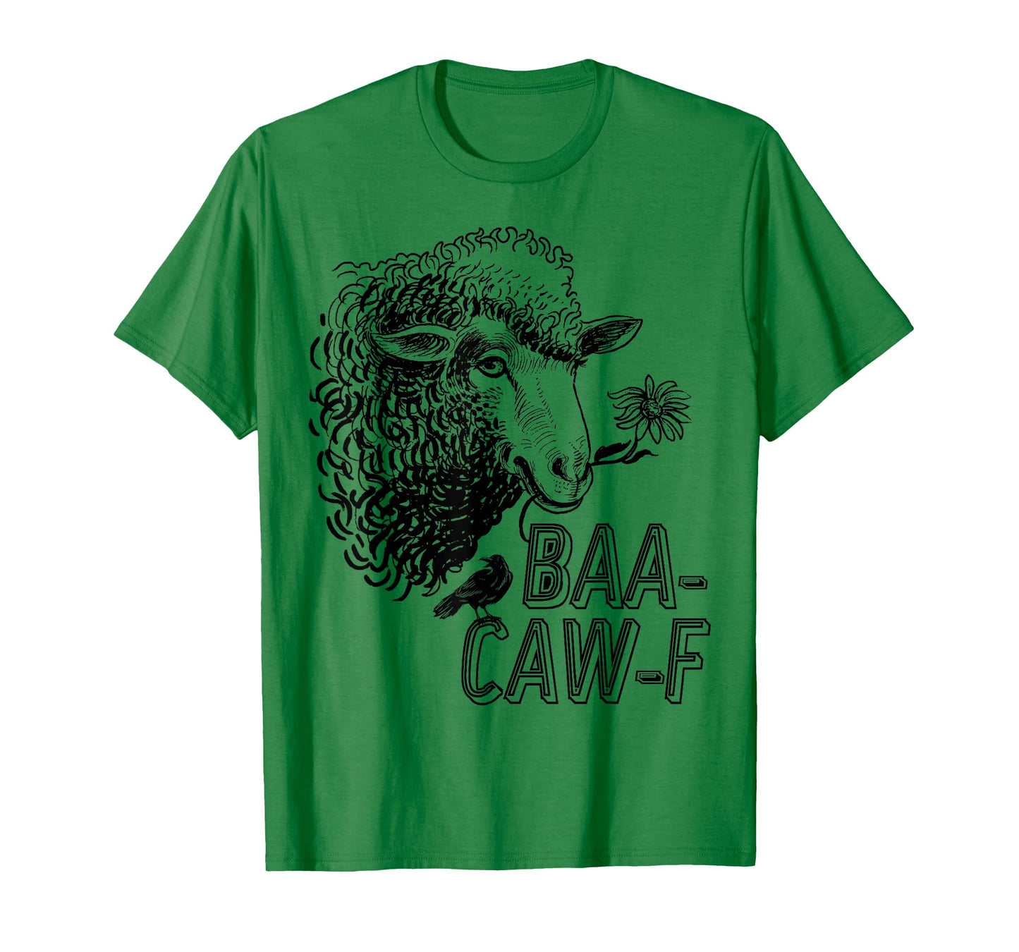 Sheep Baa + Crow Caw Back Off Pun Tee for Introverts & Teens T-Shirt