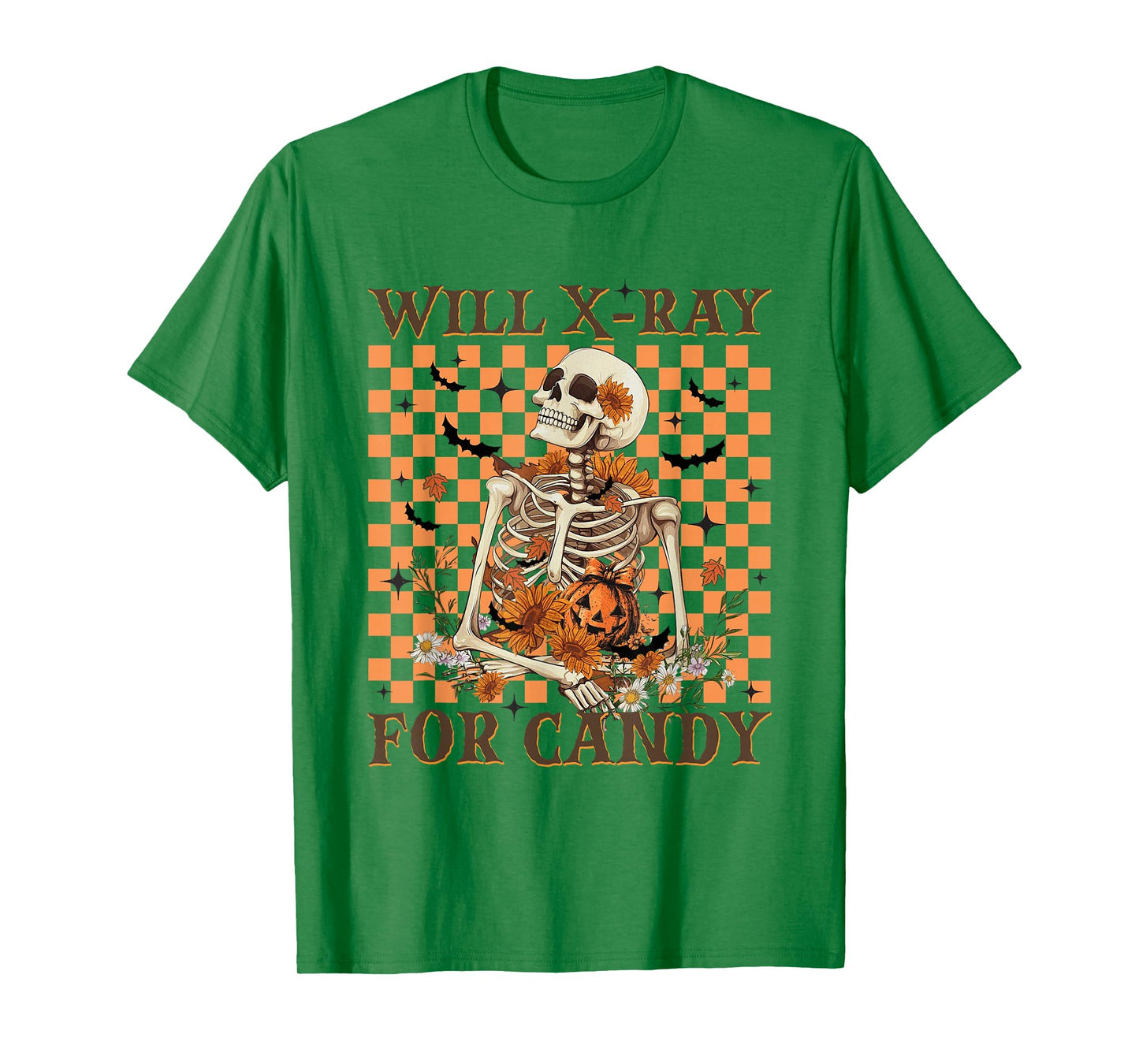 Women X-ray Tech Halloween Skeleton Radiology Department T-Shirt