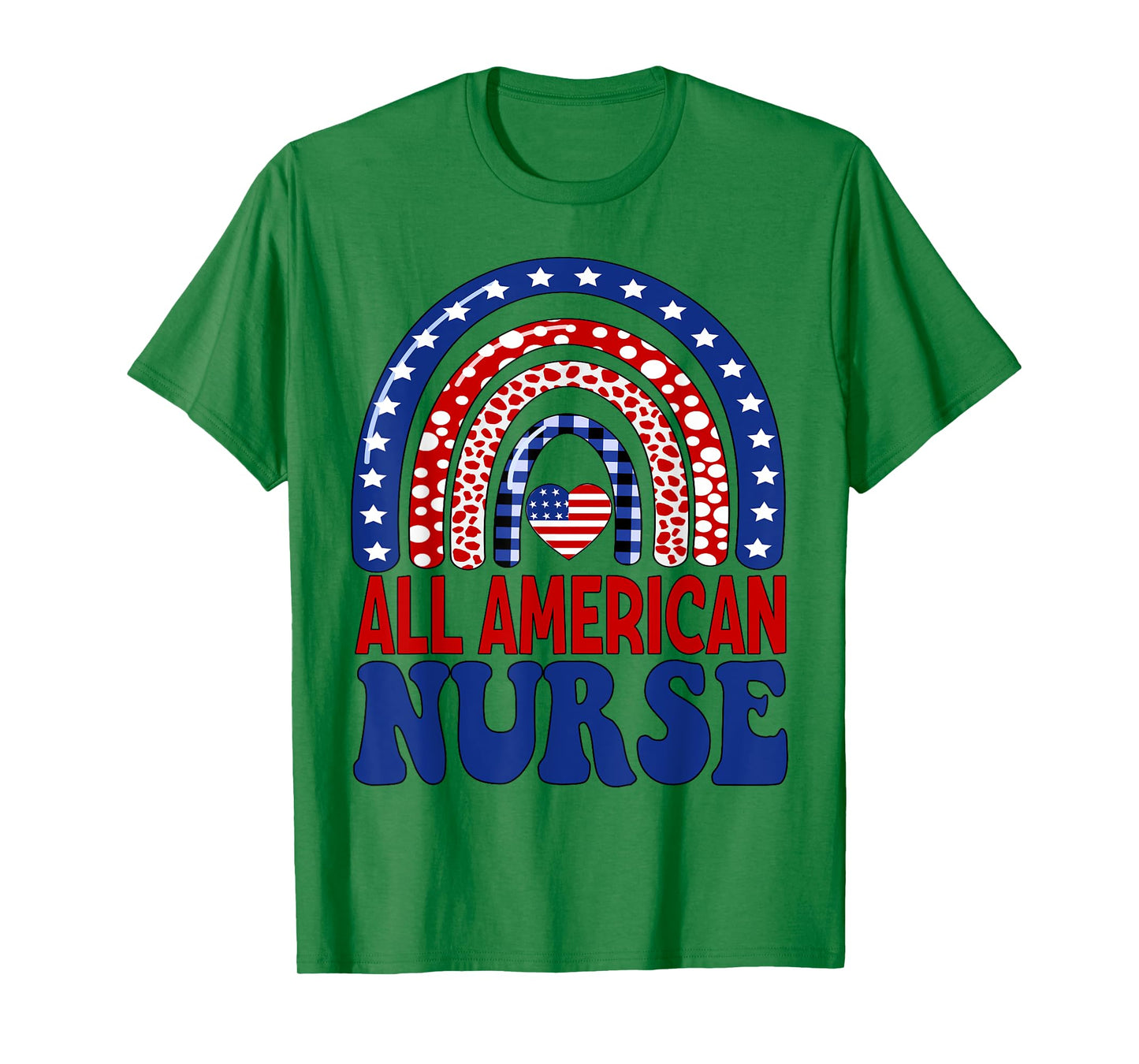 All American Nurse 4th of July RN Independence Day Nursing T-Shirt for Women Men