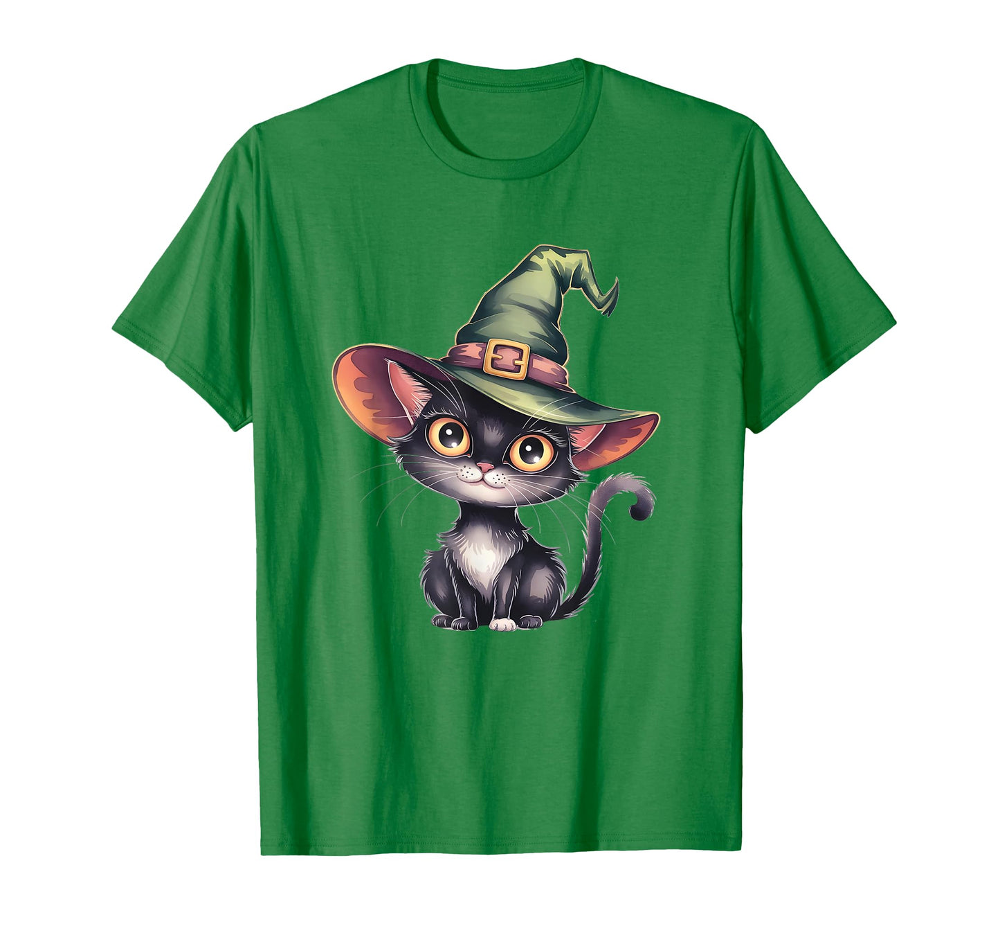 Funny Witch Cat Paranormal Creepy Wizard Mom Dad Wicca T-Shirt