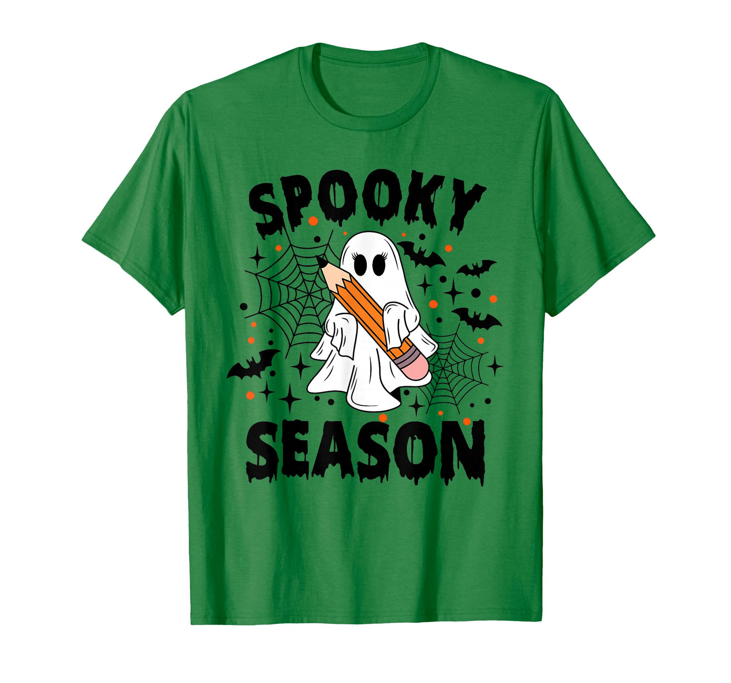 Spooky Season Halloween Ghost Groovy Halloween Women Girls T-Shirt