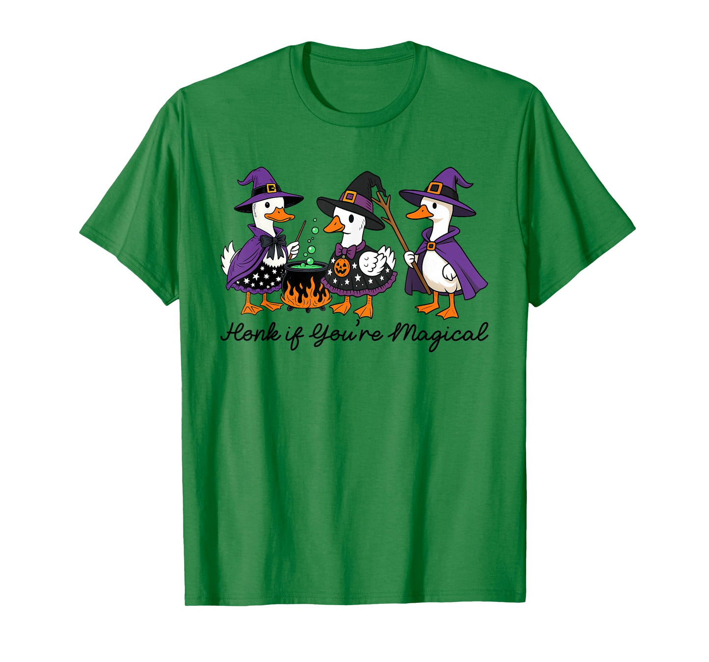 Honk If You're Magical, Duck Duck Boo, Spook Goose Halloween T-Shirt