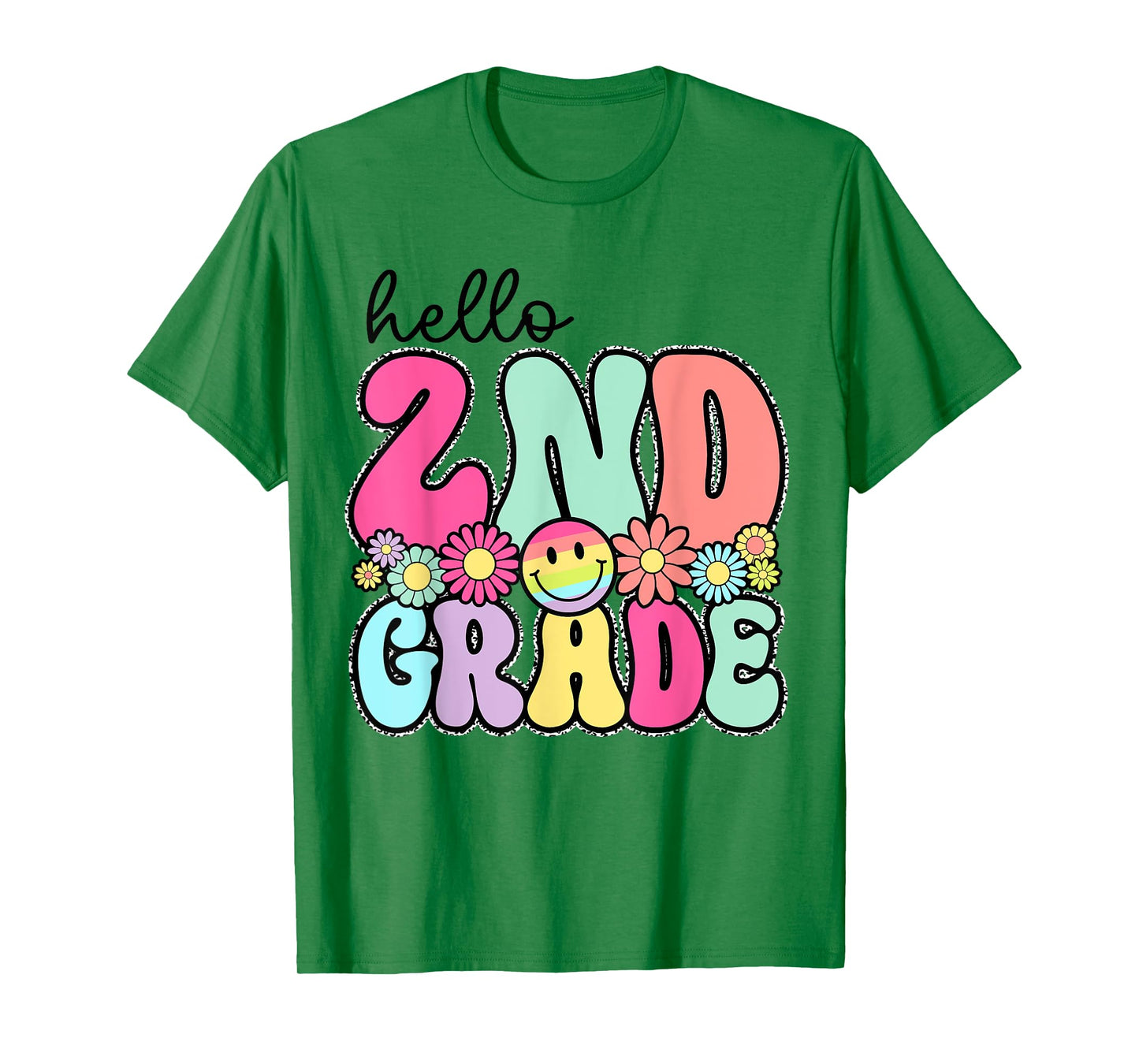 Hello 2nd Grade First Day Back To School Teachers Girls Kids T-Shirt