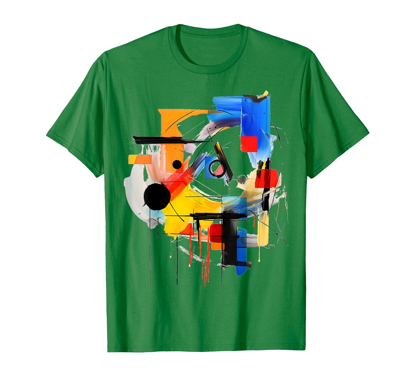 Art Colorful Abstract Geometric Painting Graphic Art T-Shirt