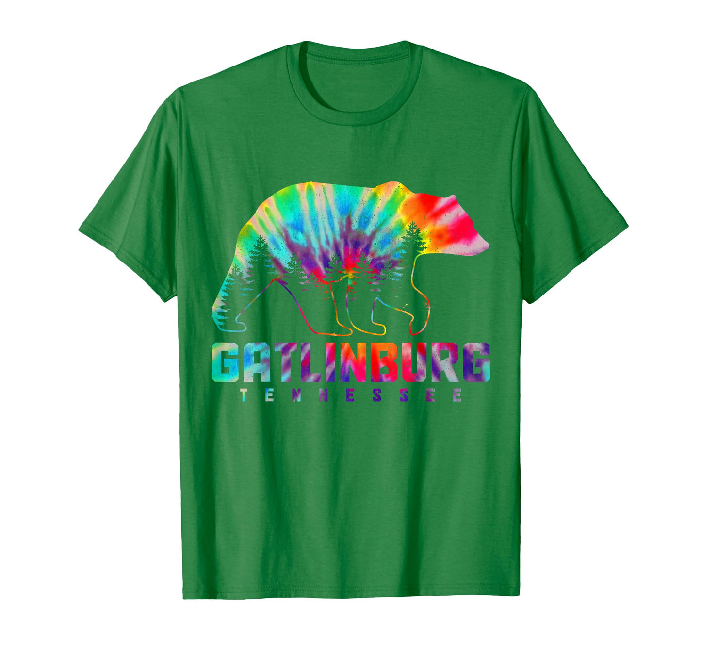 Gatlinburg Tennessee Tie Dye Bear Pride Outdoor Vintage T-Shirt