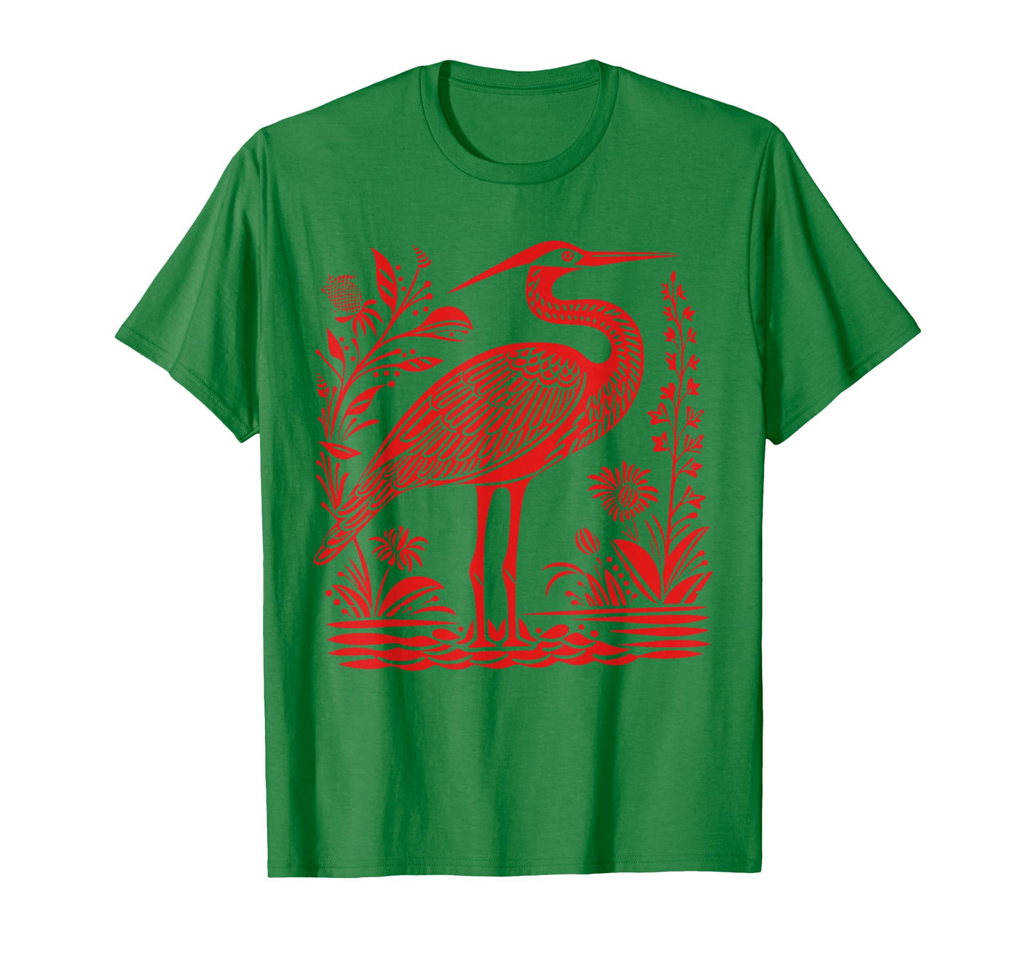 Heron Graphic For Bird Lover Girl Women T-Shirt