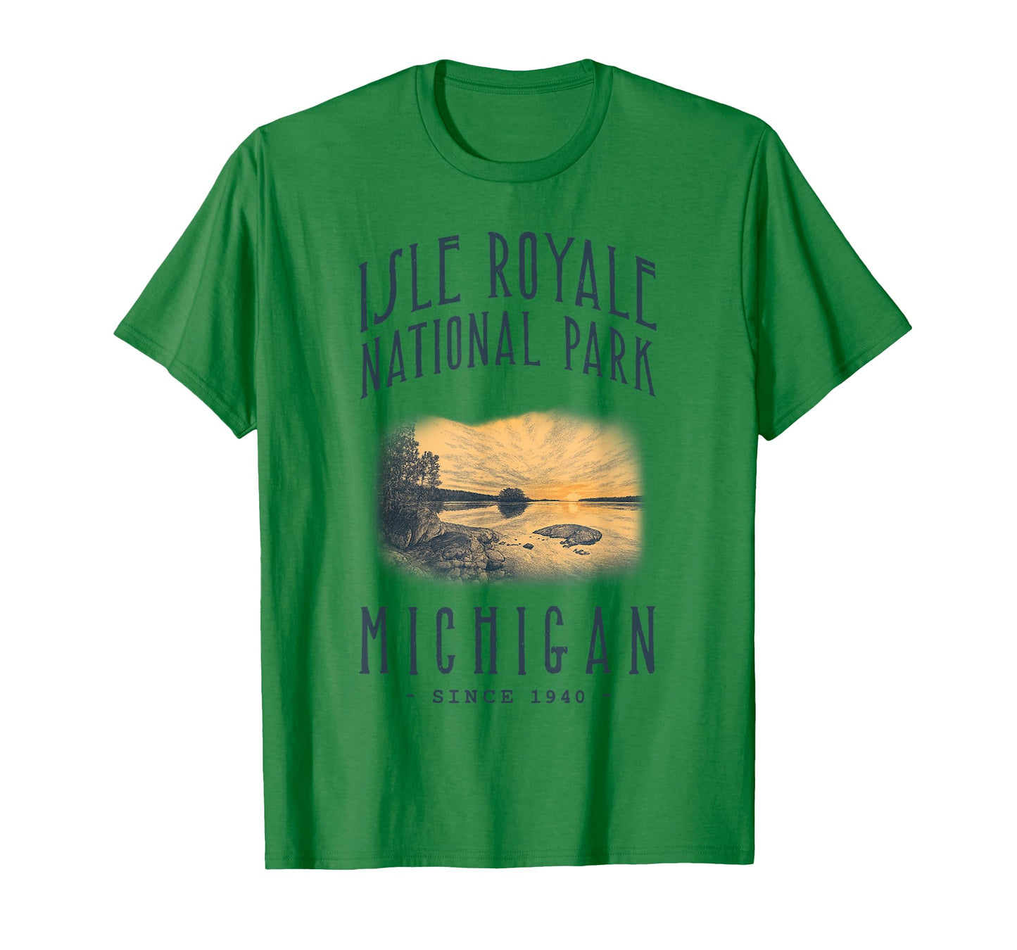 ISLE ROYALE NATIONAL PARK, MICHIGAN. CAMPING, HIKER T-Shirt