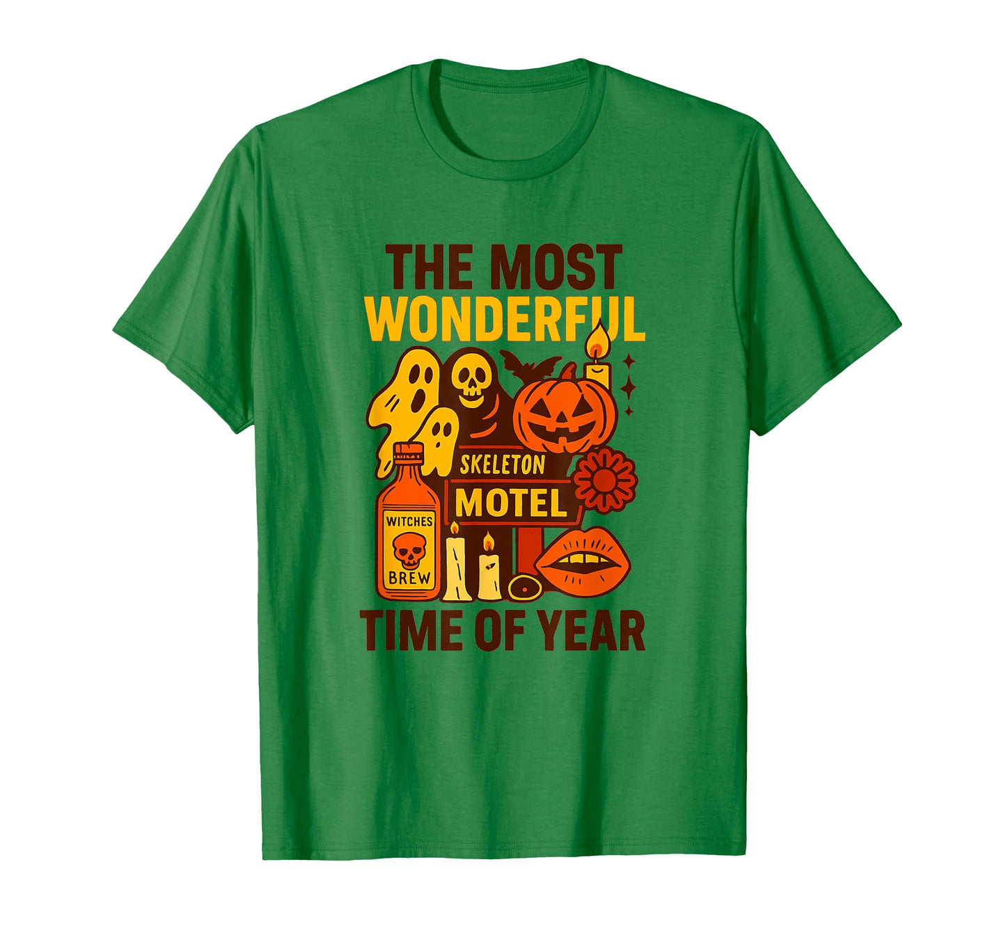Halloween Skeleton Pumpkin Vintage Retro Fall Spooky Season T-Shirt