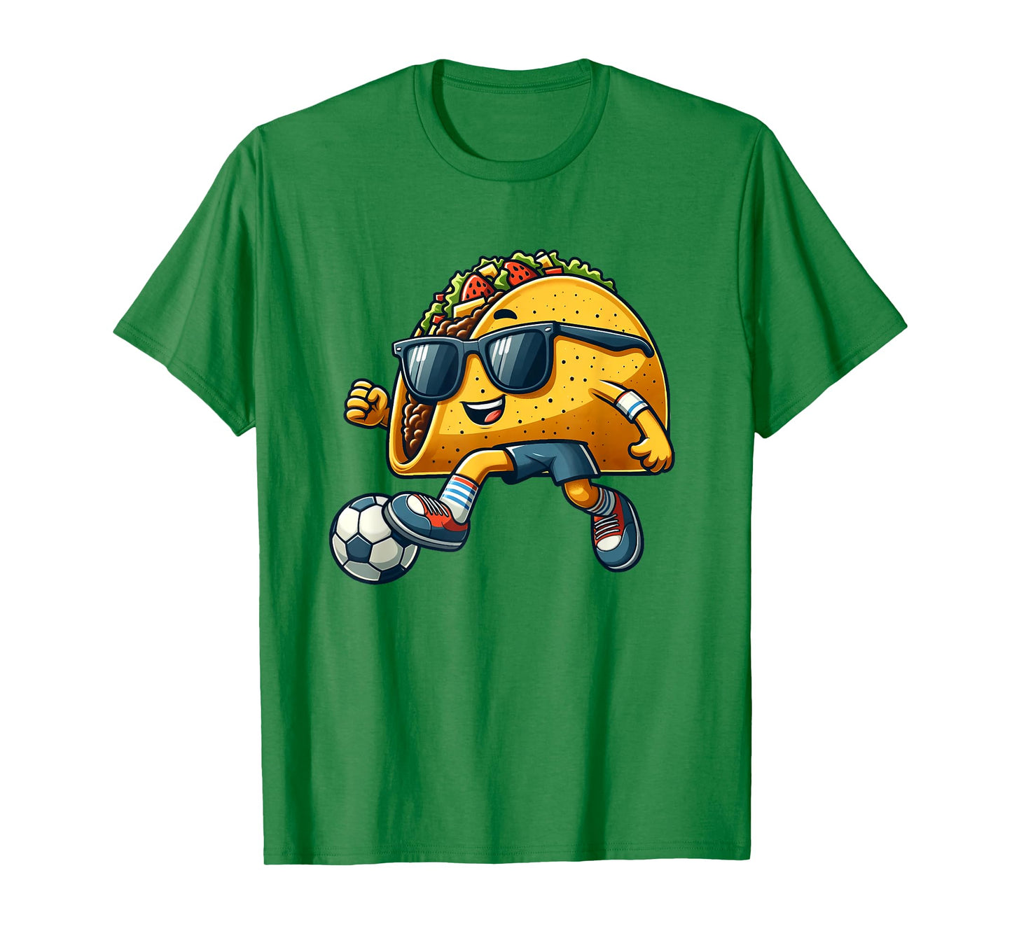 Taco Playing Soccer Mexican Cinco De Mayo Fiesta Kids Men T-Shirt