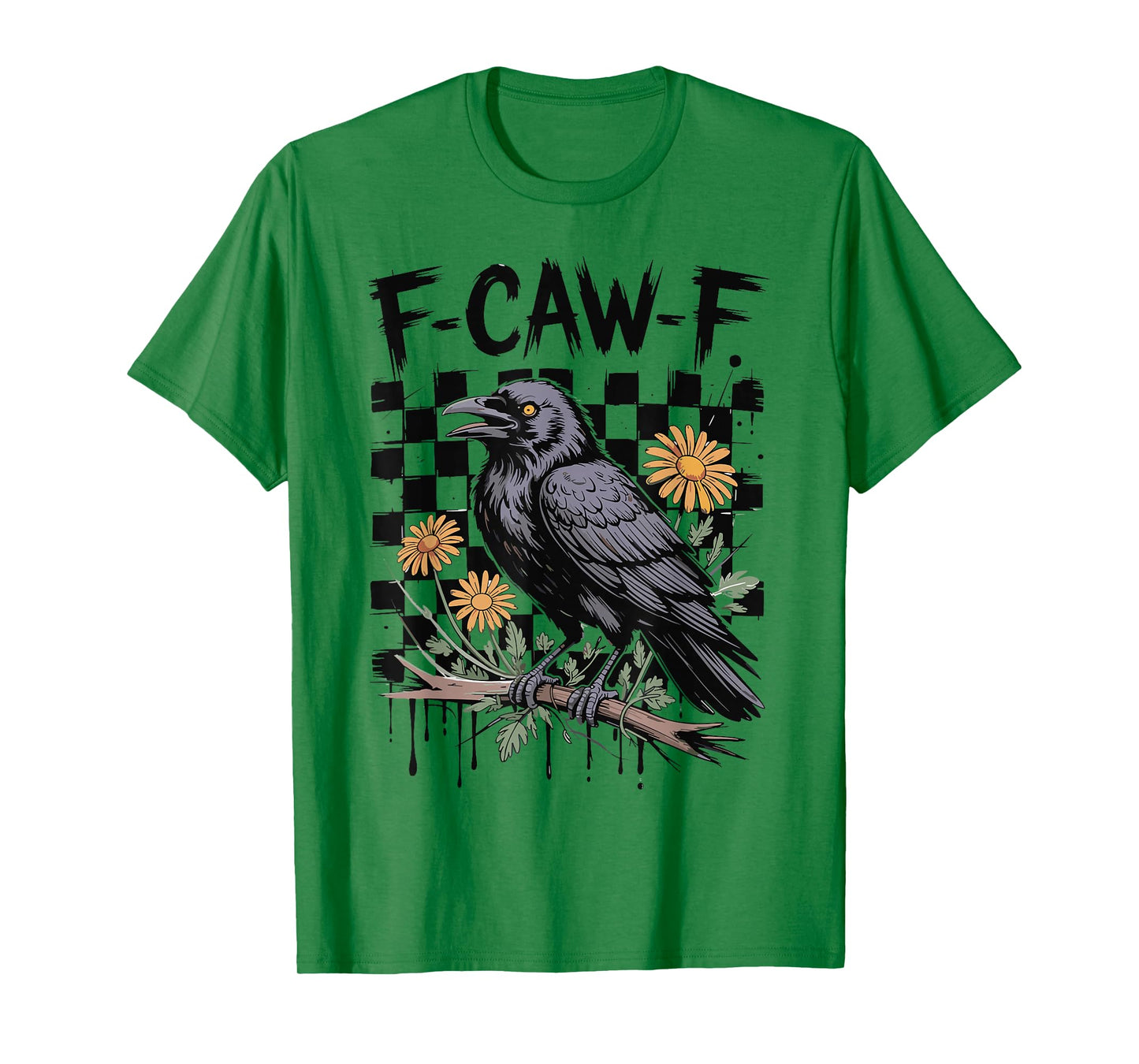 F-Caw-F Funny Crow Gothic Bird Halloween T-Shirt