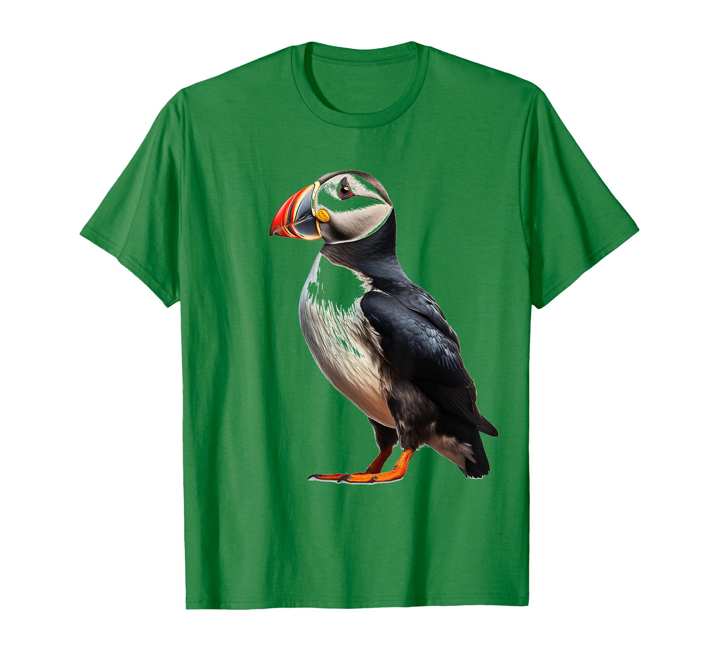 Puffin Animal Nature Motif Drawing Portrait Puffin T-Shirt