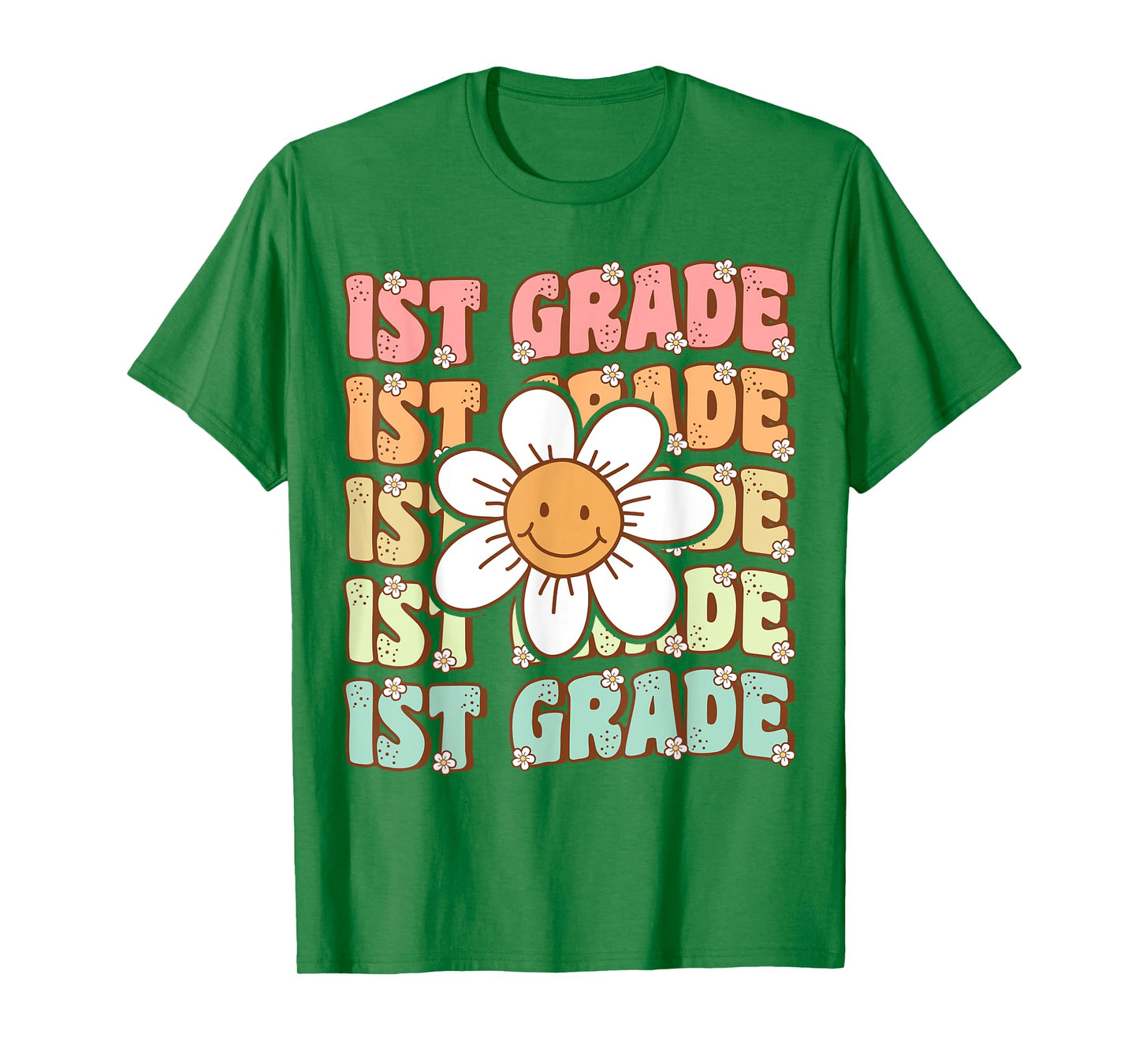 Groovy 1st Grade Back To School First Day of First Grade T-Shirt