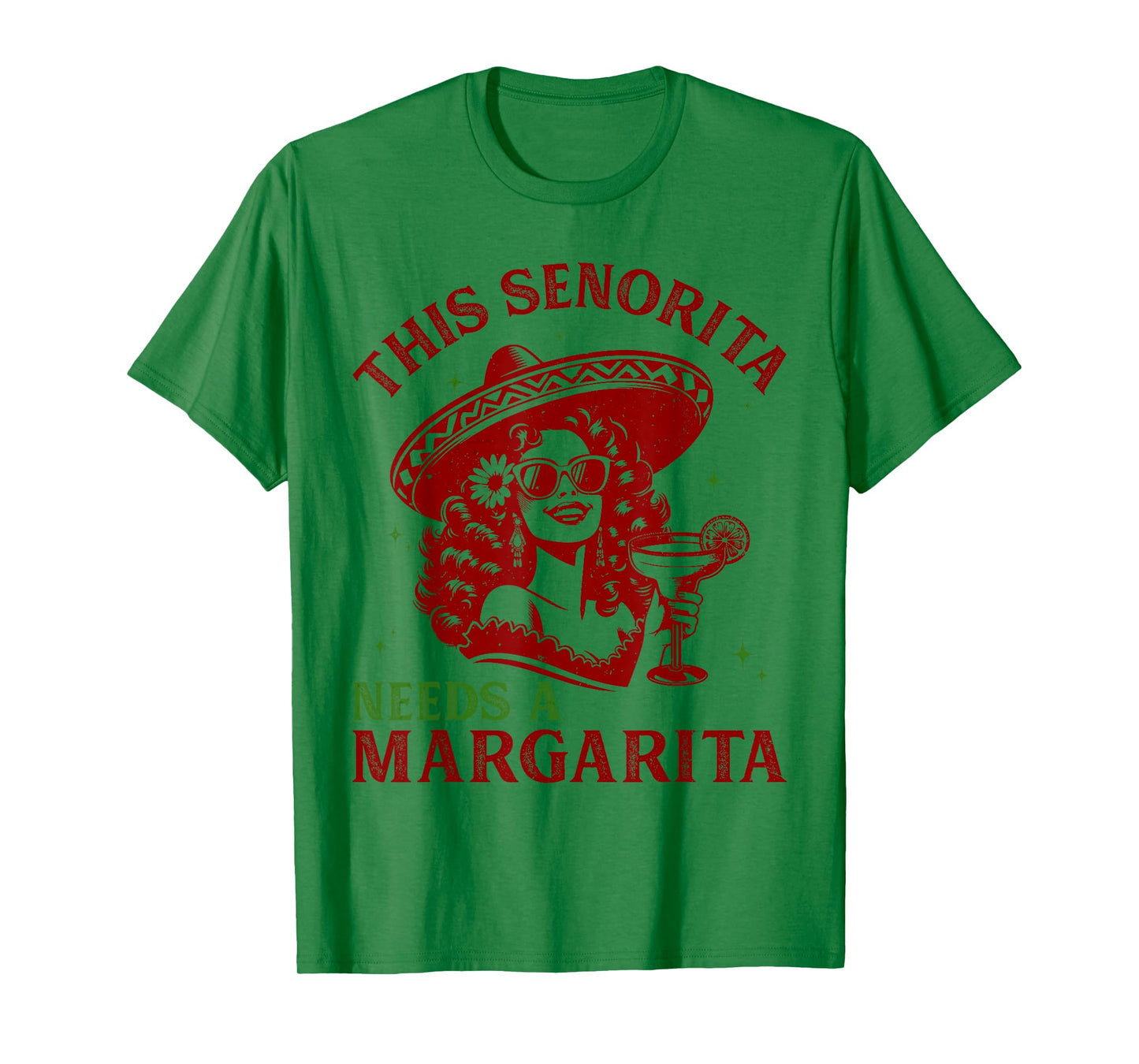 This Senorita Needs A Margarita Cinco de Mayo Funny Womens T-Shirt