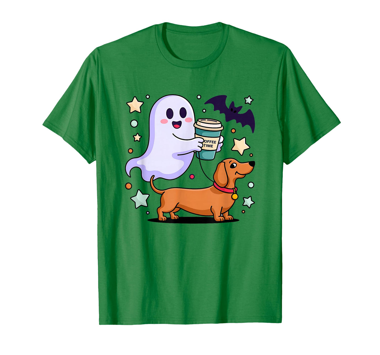 Funny Dachshund Ghost Halloween Spooky Season Weenie Dog T-Shirt