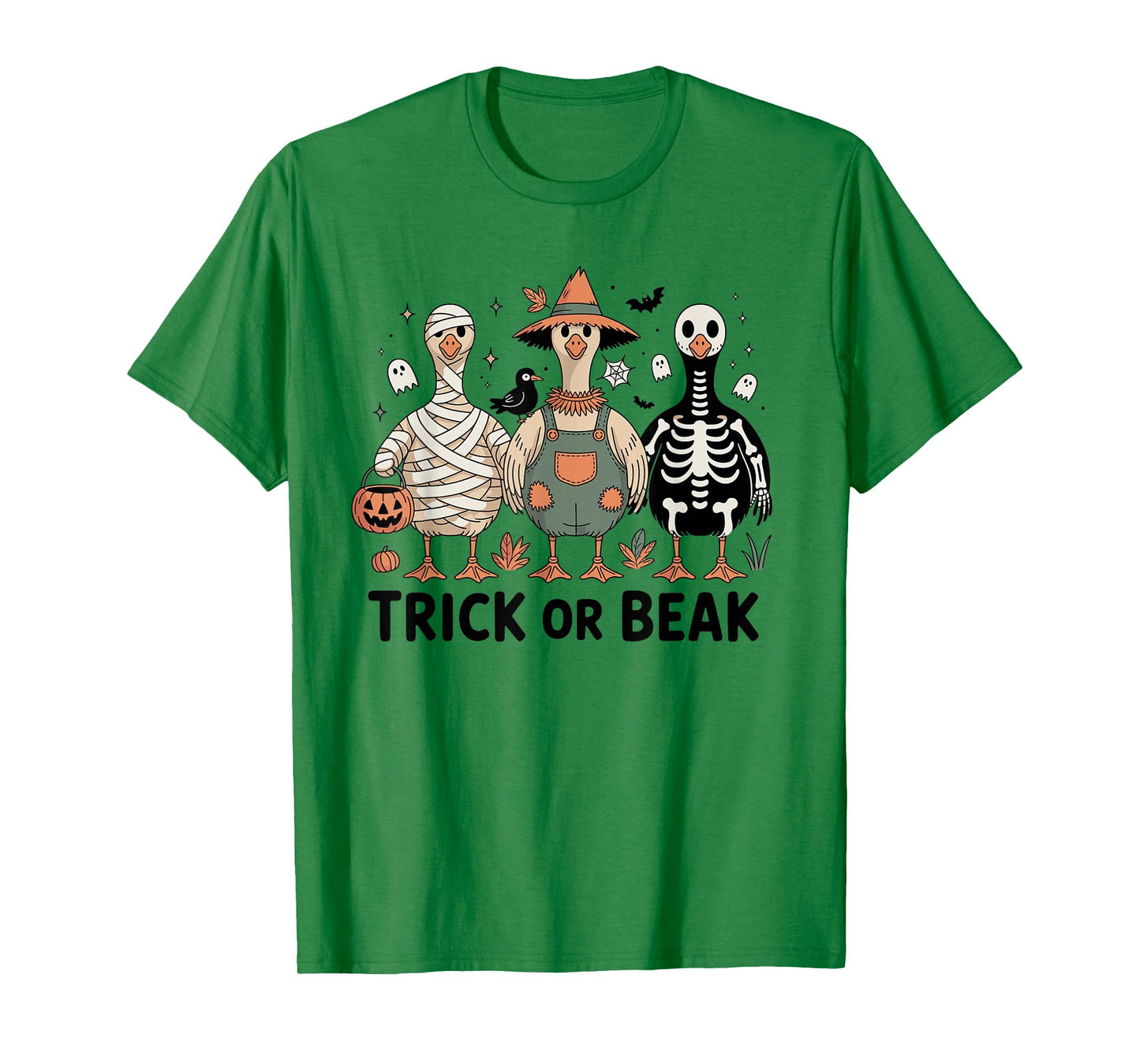 Trick or Beak Funny Goose Trio Halloween Costume Party T-Shirt