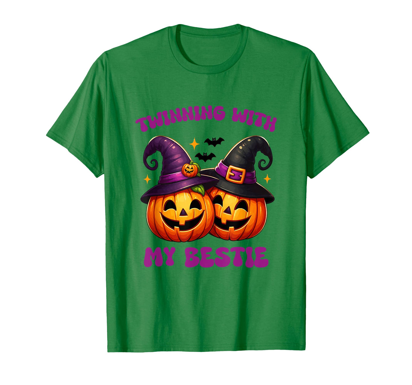 Twinning With My Bestie Halloween Pumpkin For Women And Men T-Shirt