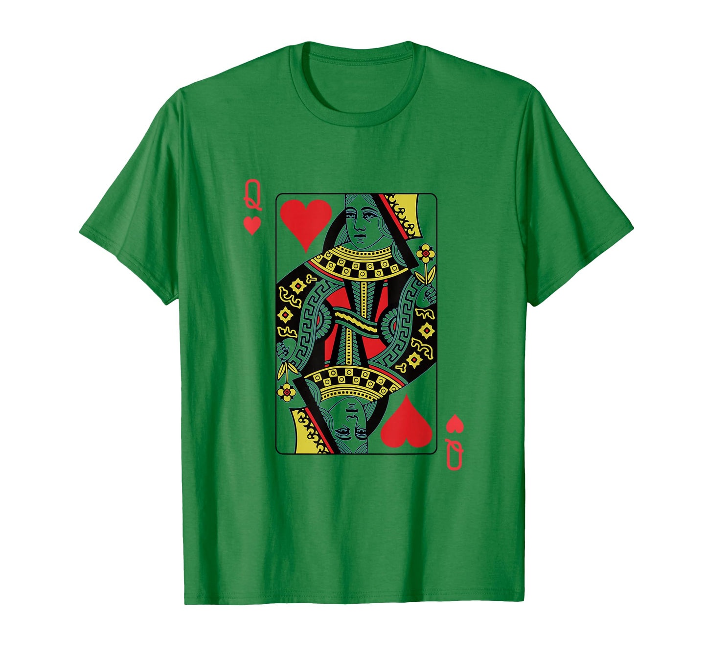 Queen of Hearts Playing Card Poker T-Shirt