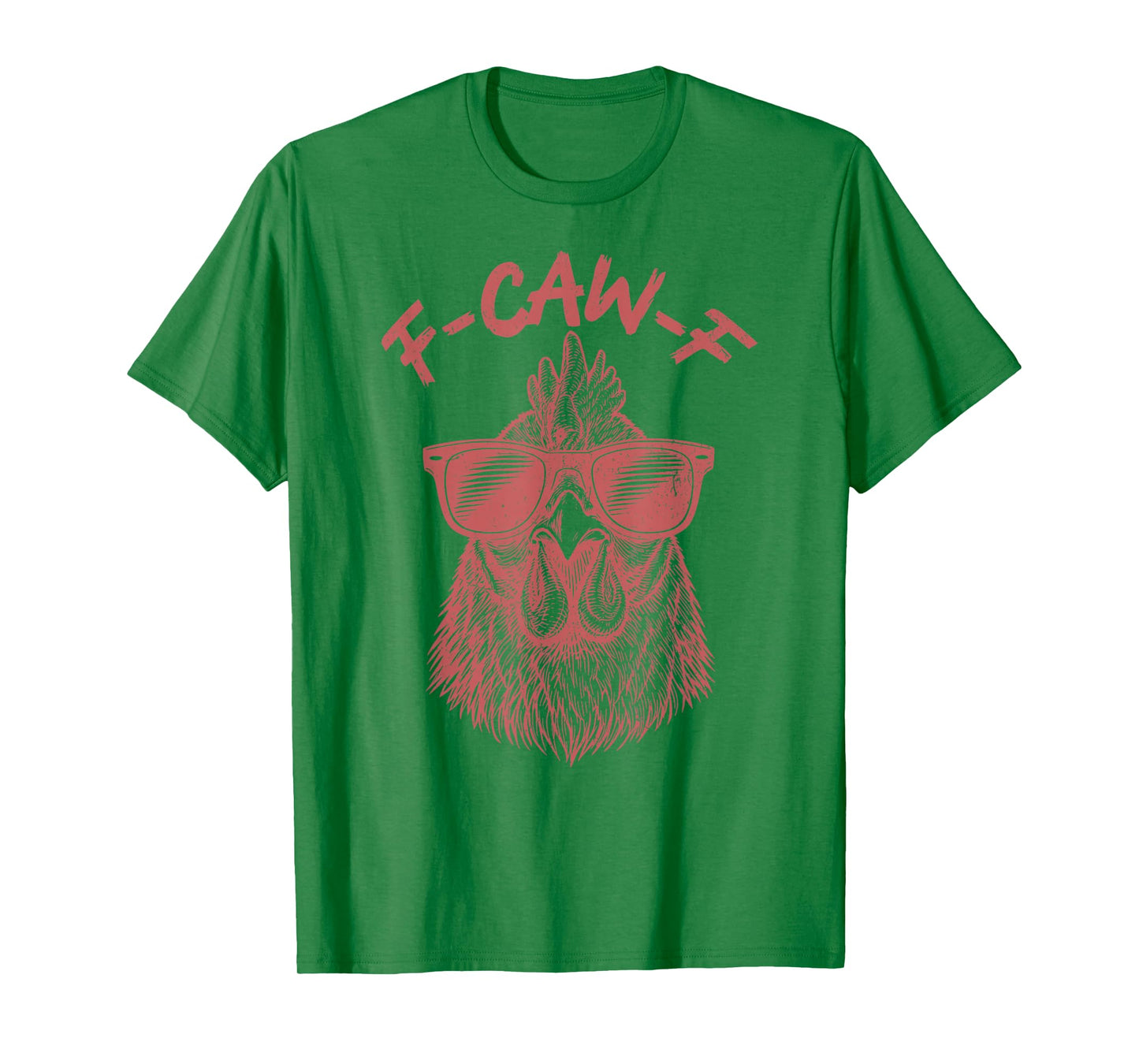Vintage Sunglasses Rooster Funny Antisocial Chicken F-Caw-F T-Shirt