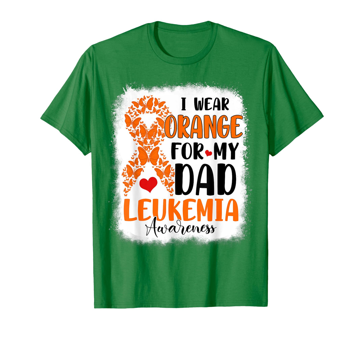 I Wear Orange For My Dad Leukemia Awareness Month Warriors T-Shirt