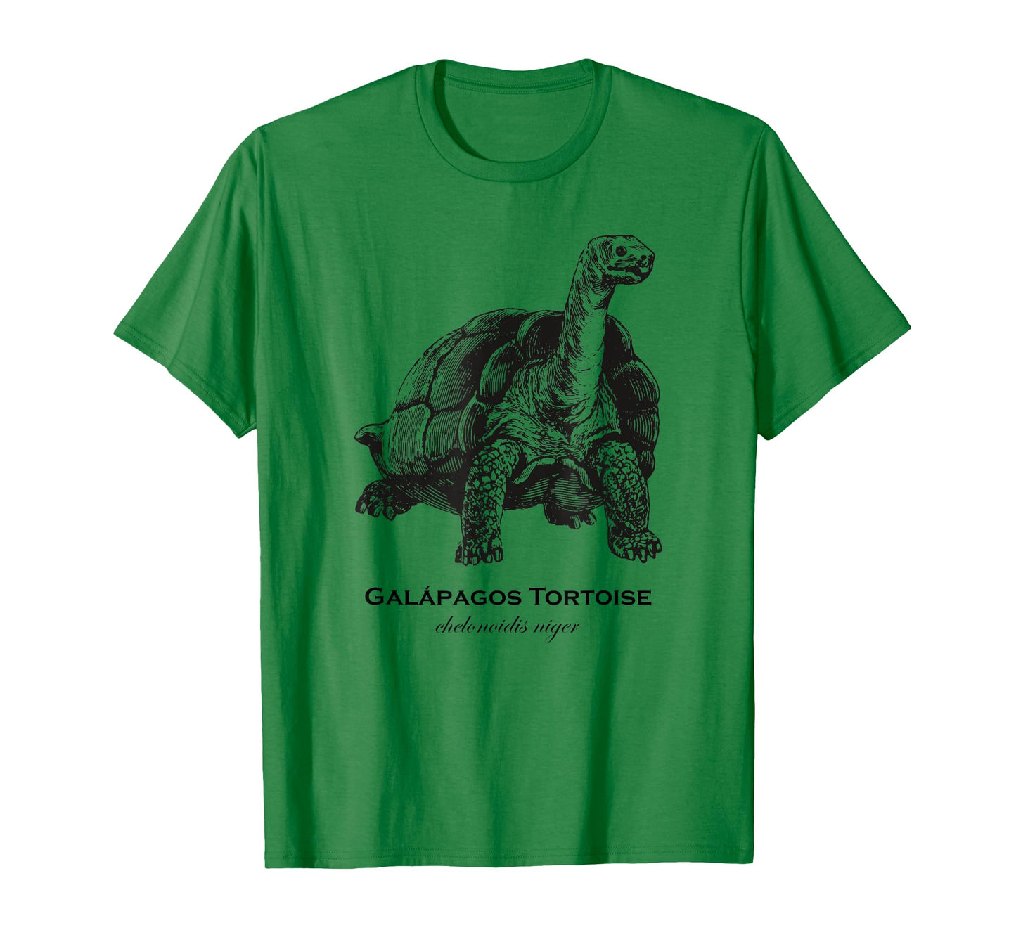Vintage Galapagos Tortoise Designs by BAS Unisex-Adults & Kids Classic Fit Retro Cartoon Animal Print T-Shirt Grey Small