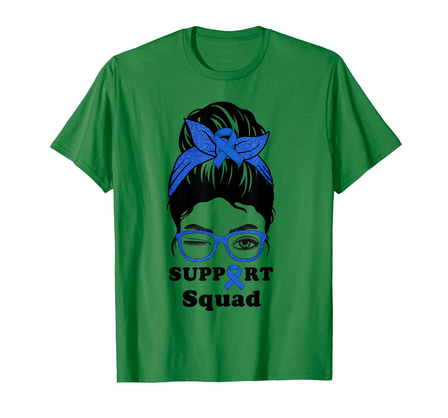 Support Squad Colorectal Colon Cancer Awareness Matching Fun T-Shirt