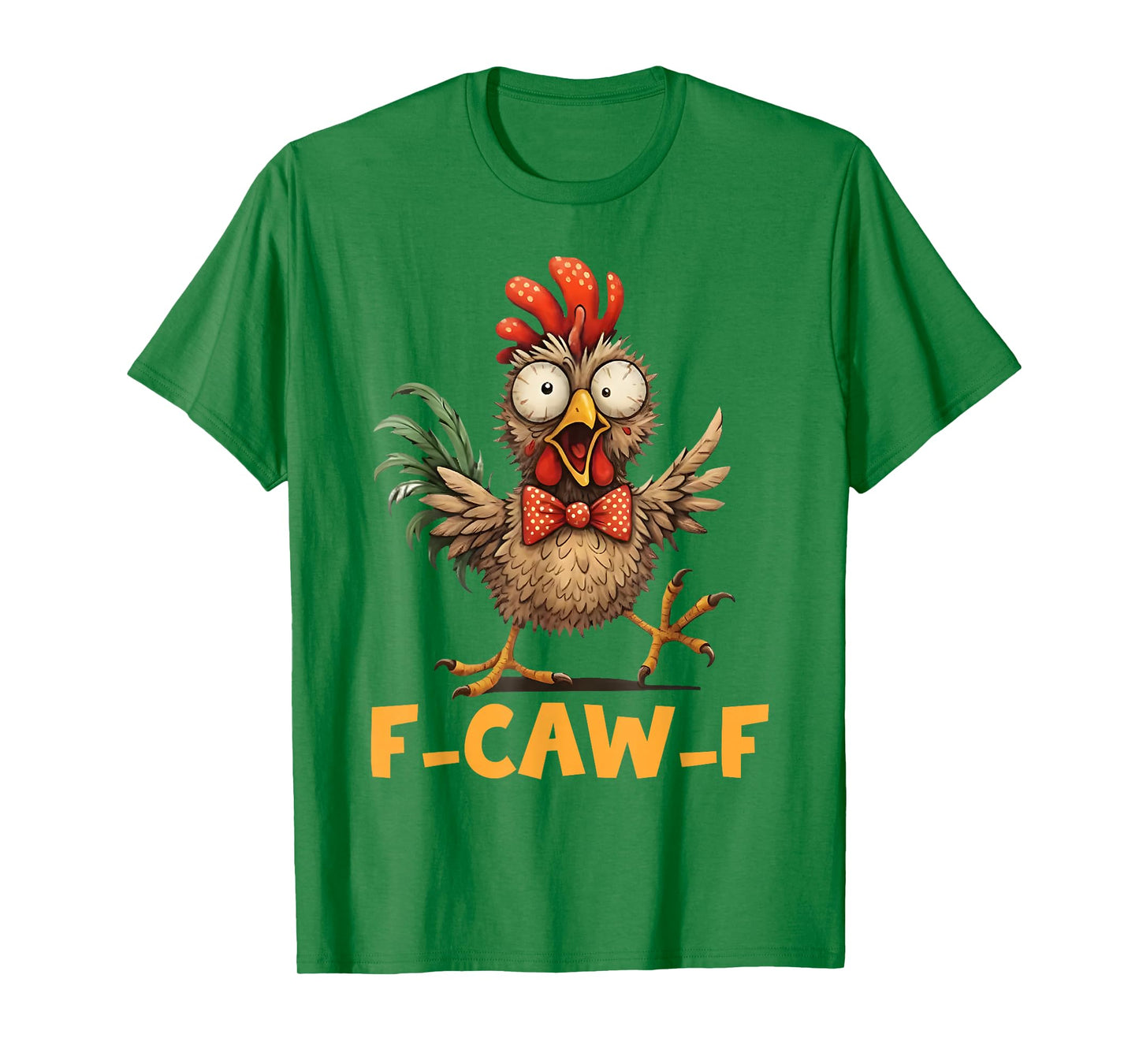 Funny F-CAW-F Chicken Tired Rooster Meme T-Shirt