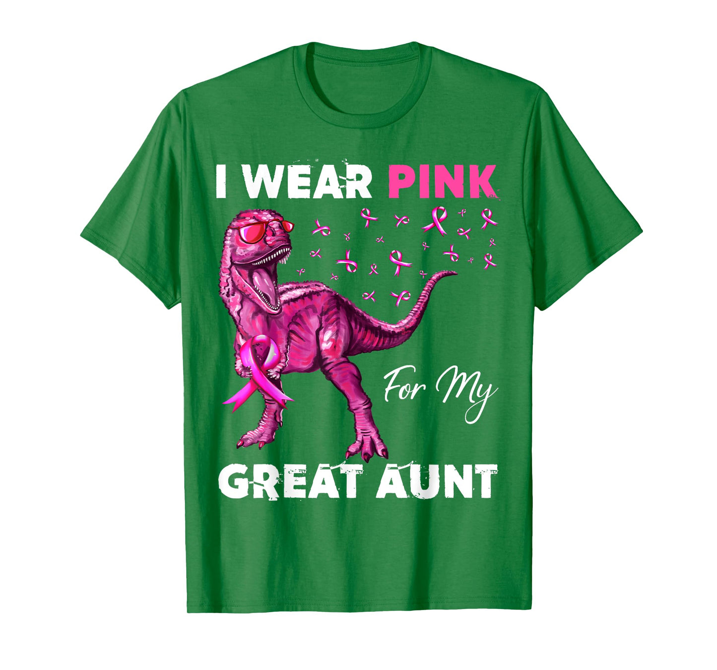 I Wear Pink For My Great Aunt Breast Cancer Awareness T-Shirt