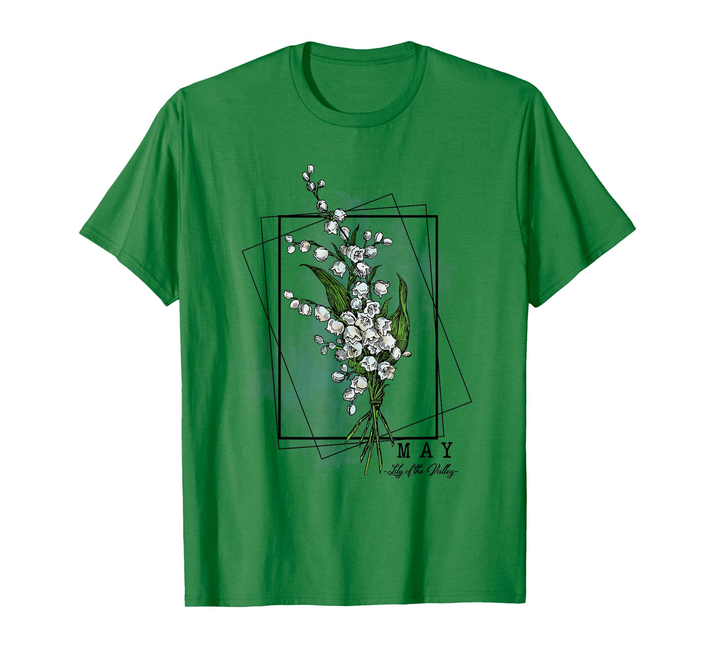 Birth Month Flowers May Lily of the Valley Women Girls T-Shirt