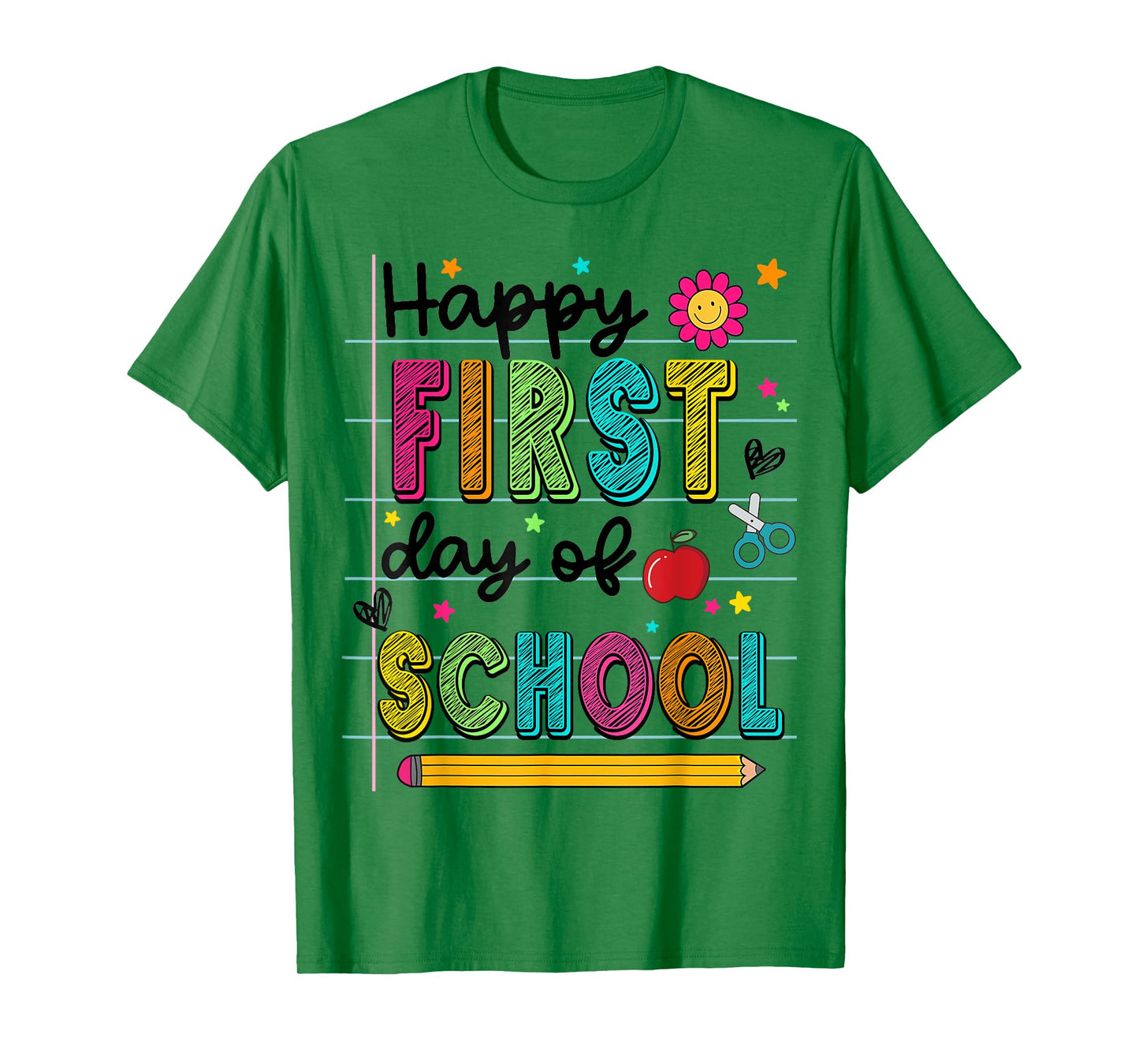 Happy First Day Of Back To School Teacher Toddler Boys Girls T-Shirt