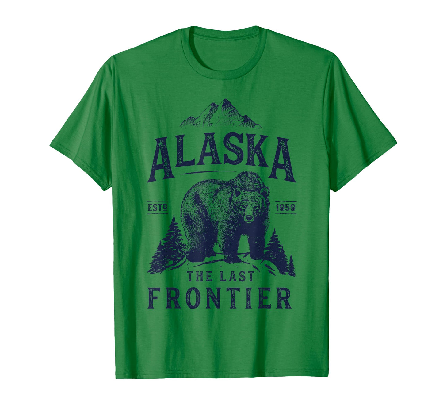 Alaska T Shirt The Last Frontier Bear Home Men Women Gifts T-Shirt
