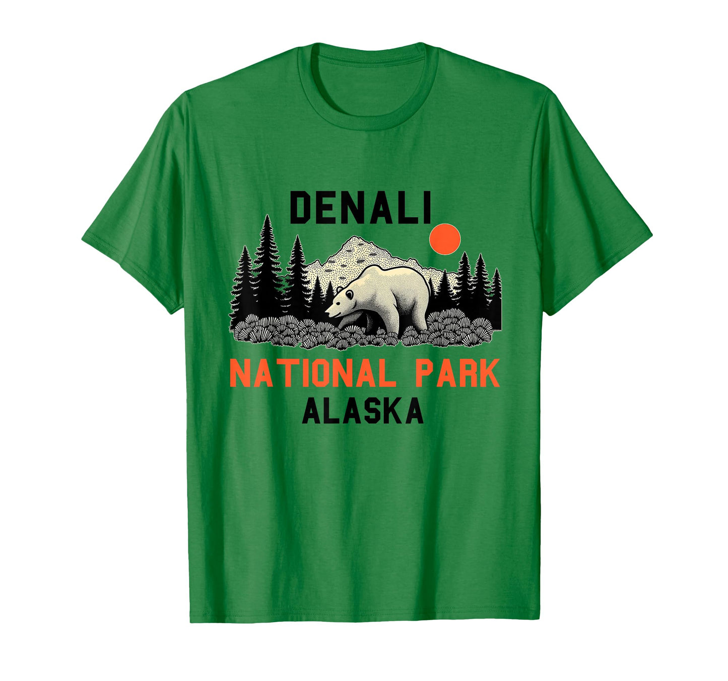 Denali National Park Souvenir Alaska Retro For Men Women T-Shirt