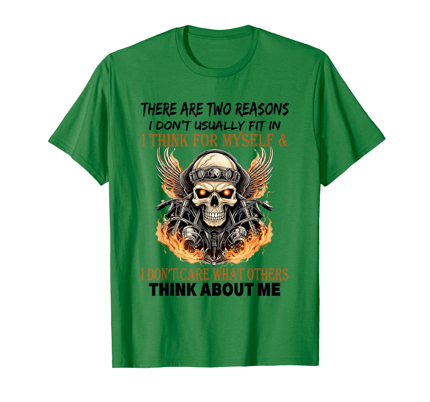 There are Two Reasons I Don't Usually Fit in Retro Skeleton T-Shirt