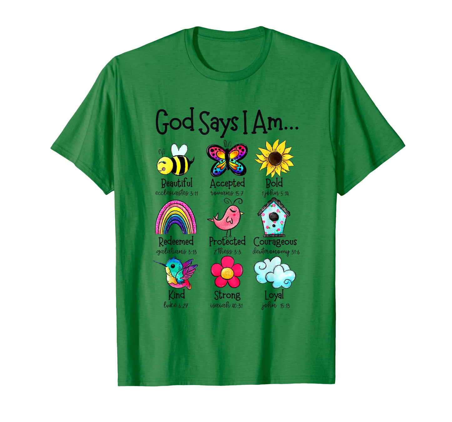 God Says I Am Bee Spring Christian Funny Easter Day Kids T-Shirt