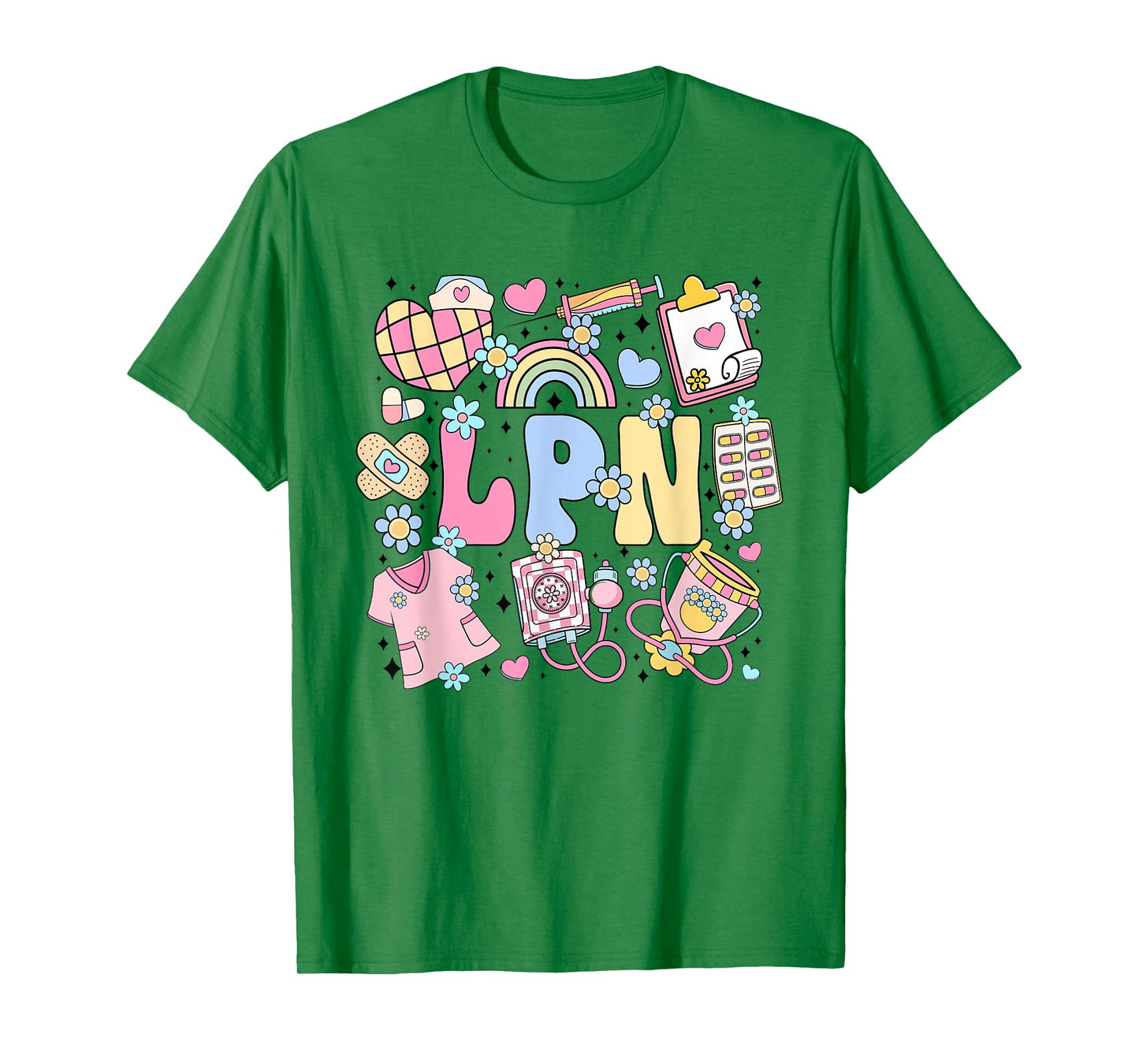 LPN Nurse Stuff Retro Licensed Practical Nurse Nursing T-Shirt